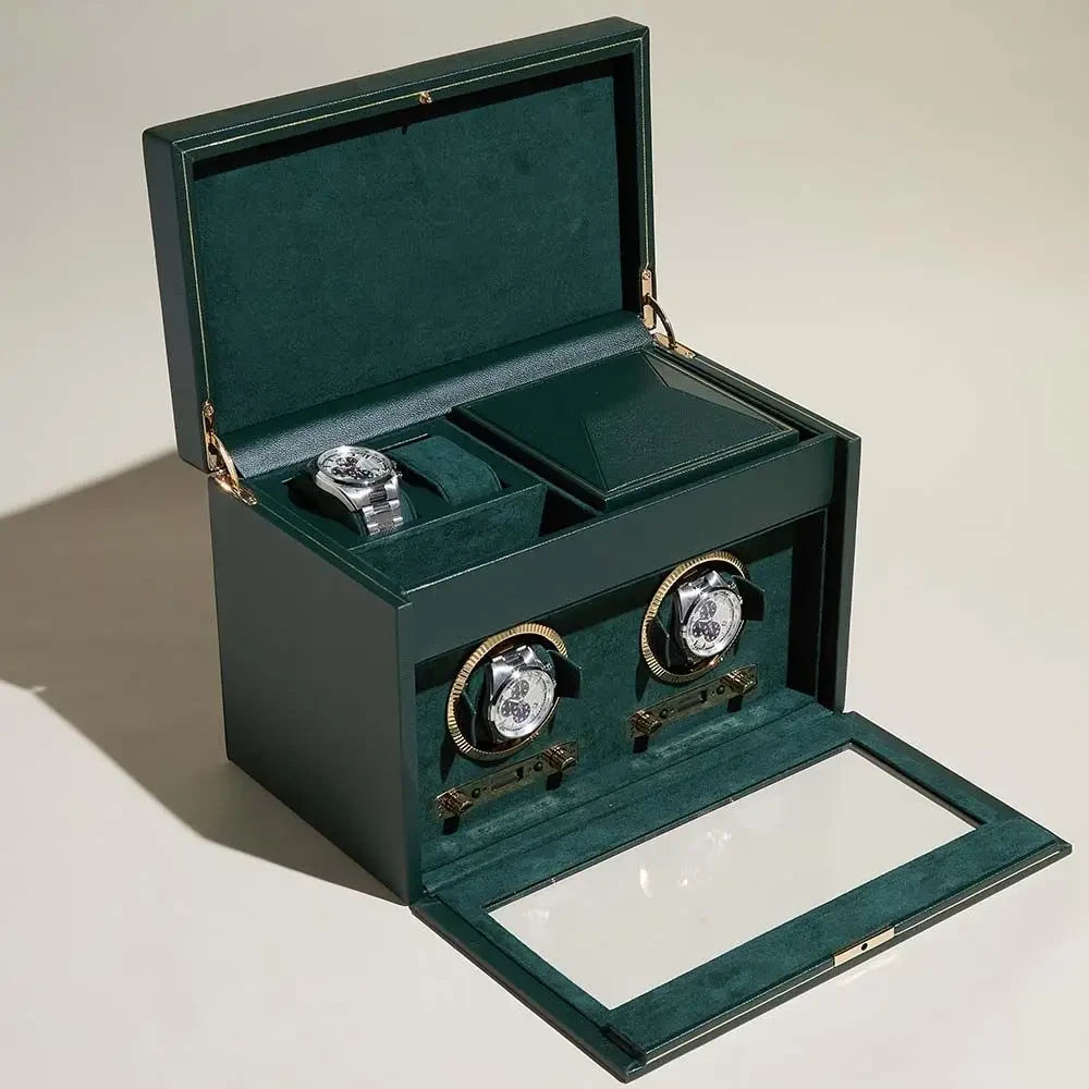 remontoir-montre-automatique-cuir-vert