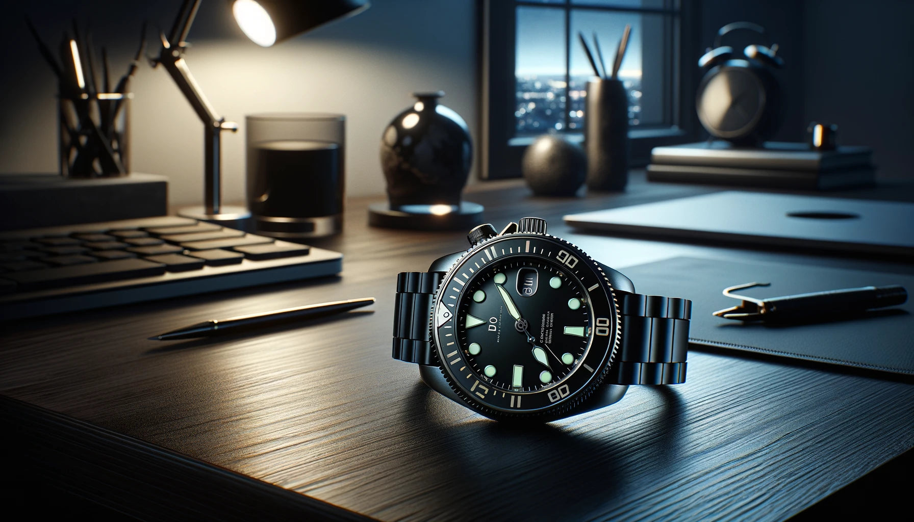 montre de plongee arretee
