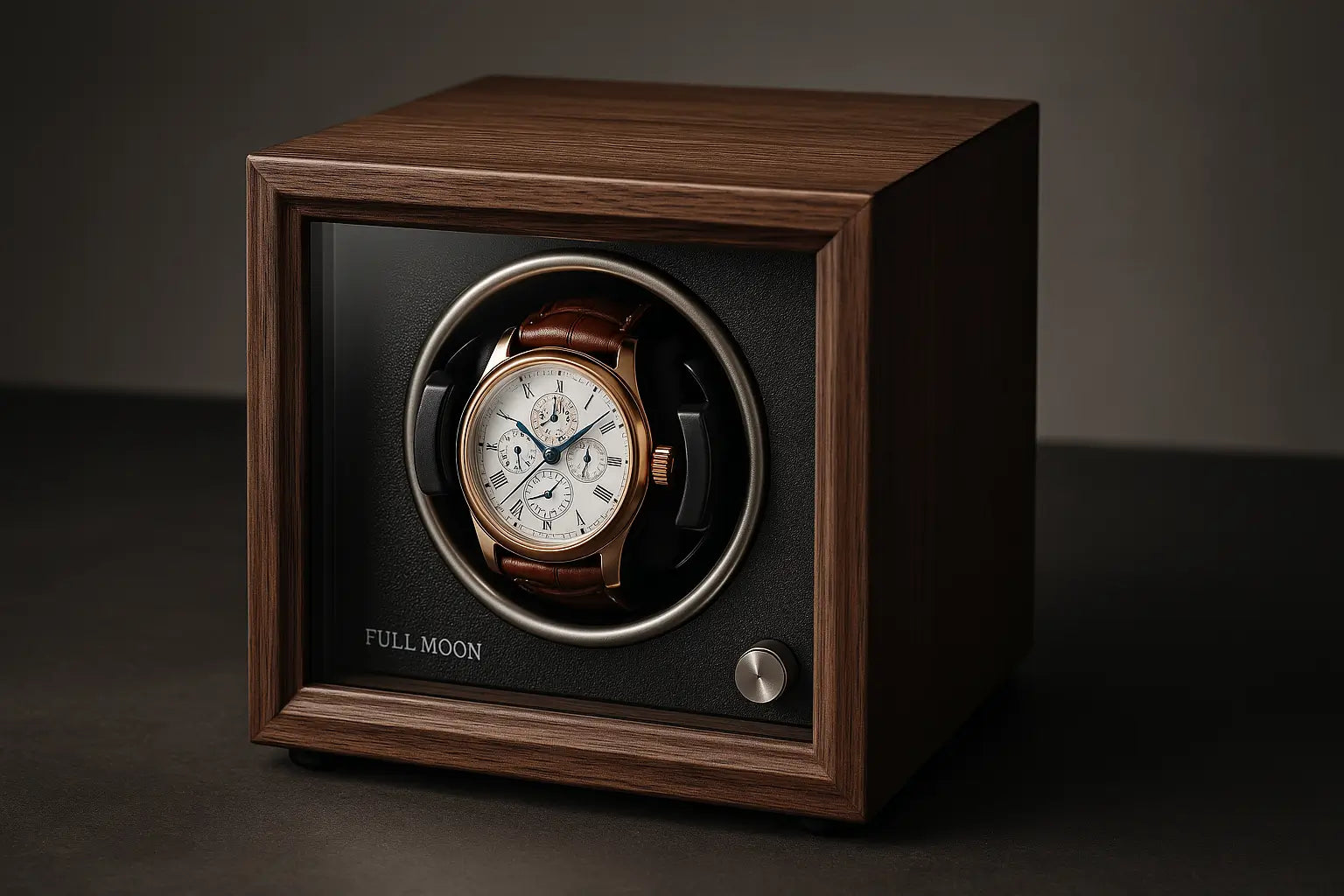 remontoir pour montre automatique en bois
