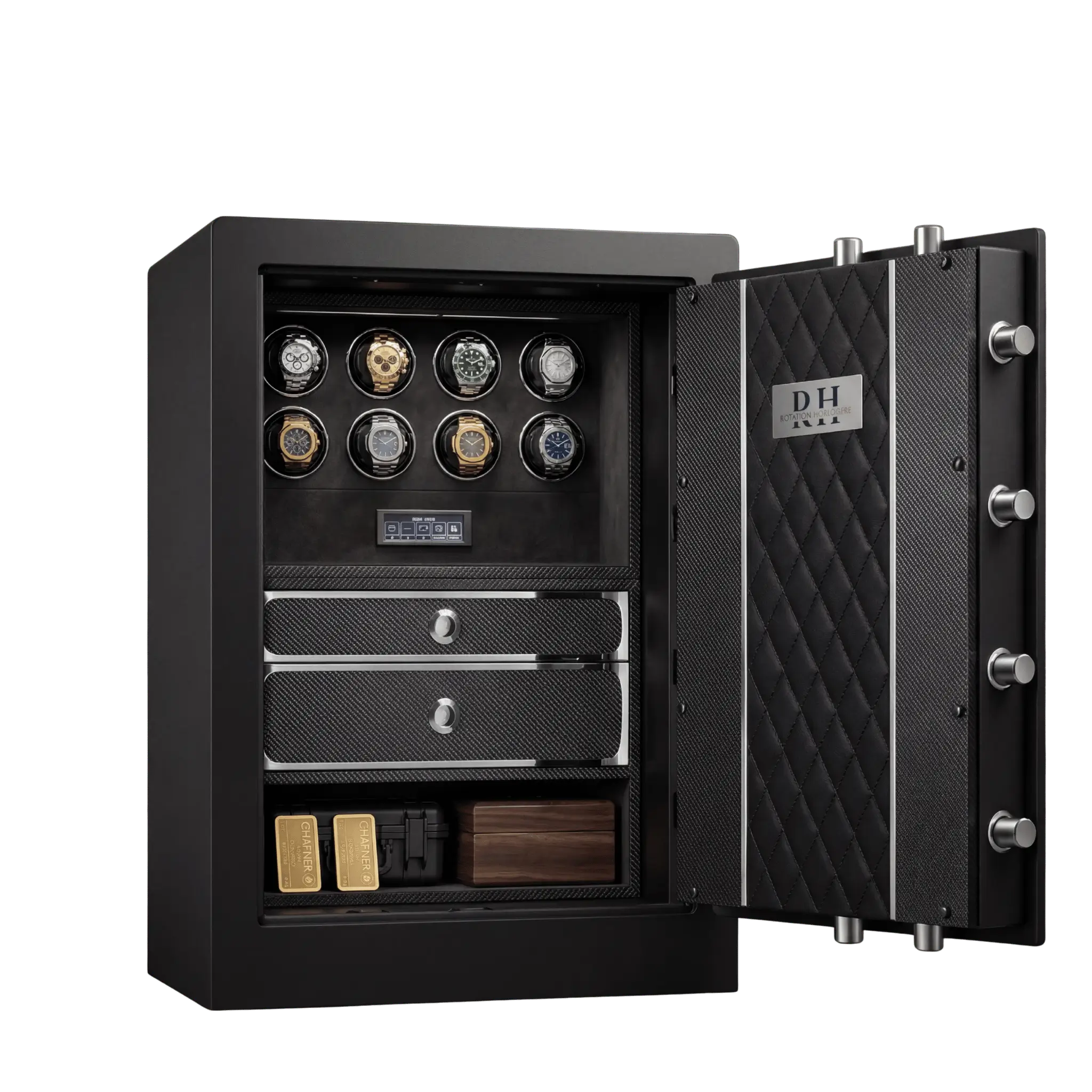 Bellagio™ – Coffre-fort avec remontoirs pour 8 Montres