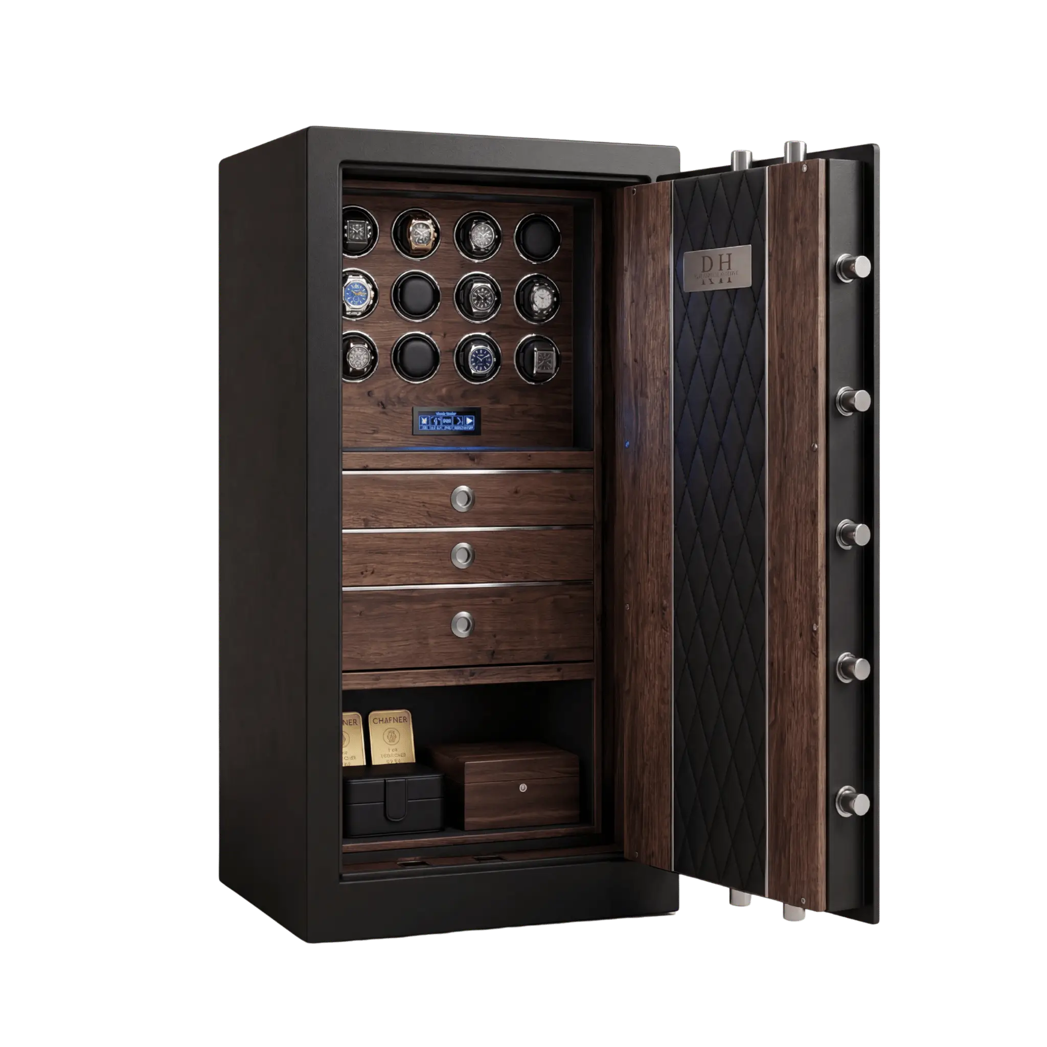 Bellagio Pro™ – Coffre-fort avec remontoirs pour 12 Montres