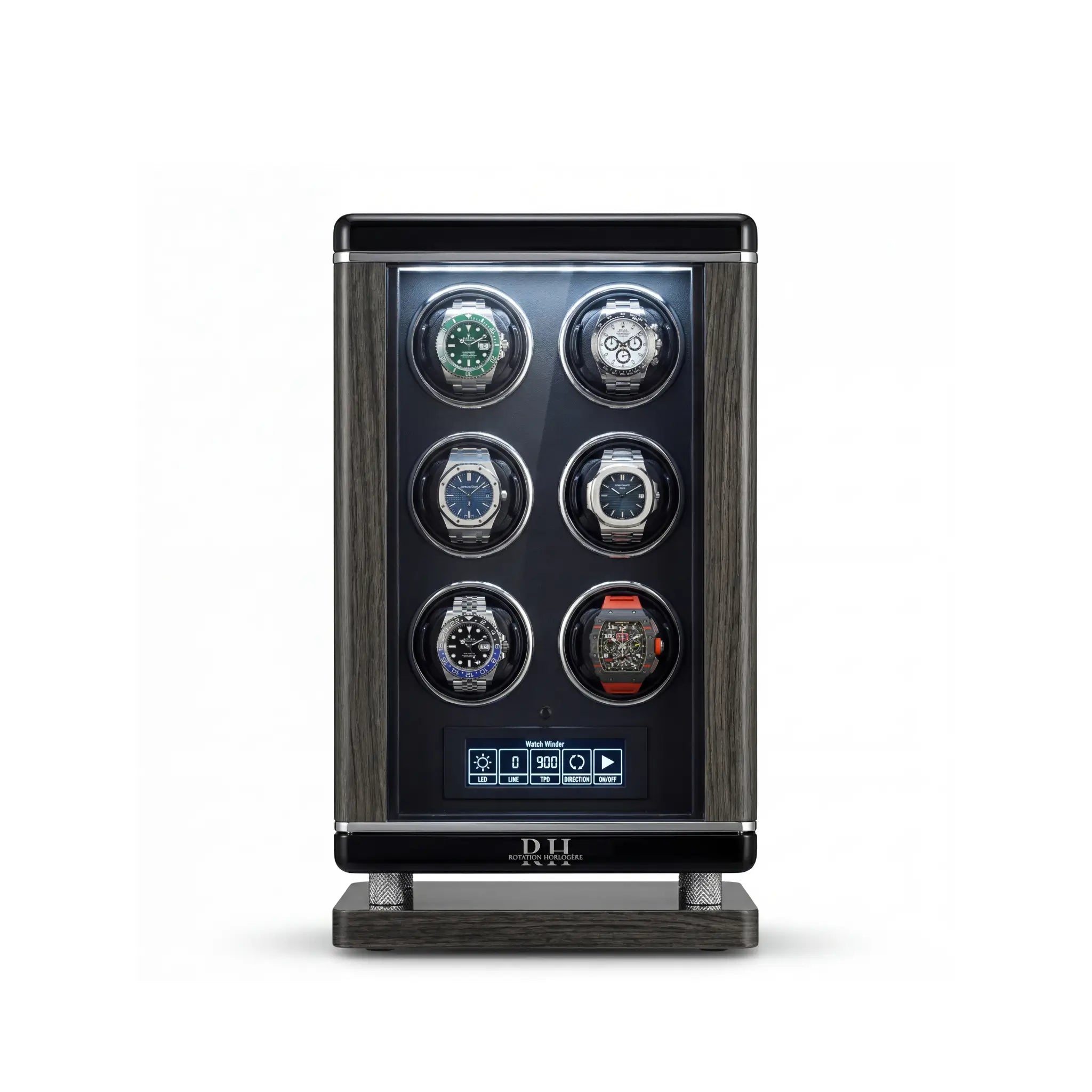 Diplomate – Armoire à remontoir de montres automatique Rotation Horlogere 6 emplacements