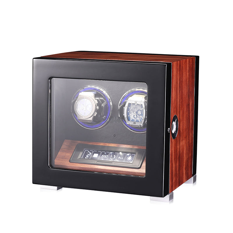 Ambassadeur – édition Signature en Bois de Poirier à Fleurs - 2 Emplacements | Rotation Horlogère