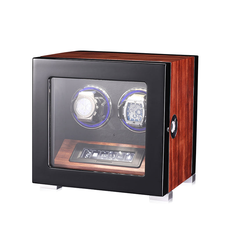 Ambassadeur – édition Signature en Bois de Poirier à Fleurs - 2 Emplacements | Rotation Horlogère