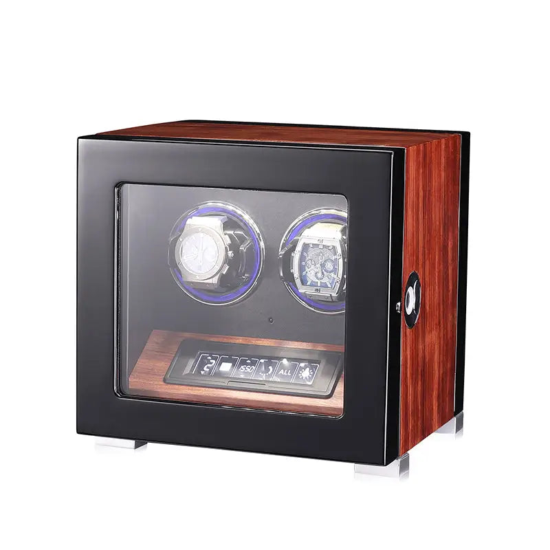 Ambassadeur – édition Signature en Bois de Poirier à Fleurs - 2 Emplacements | Rotation Horlogère