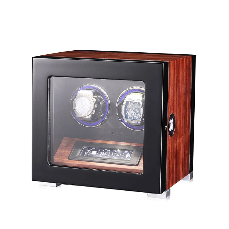 Ambassadeur – édition Signature en Bois de Poirier à Fleurs - 2 Emplacements | Rotation Horlogère