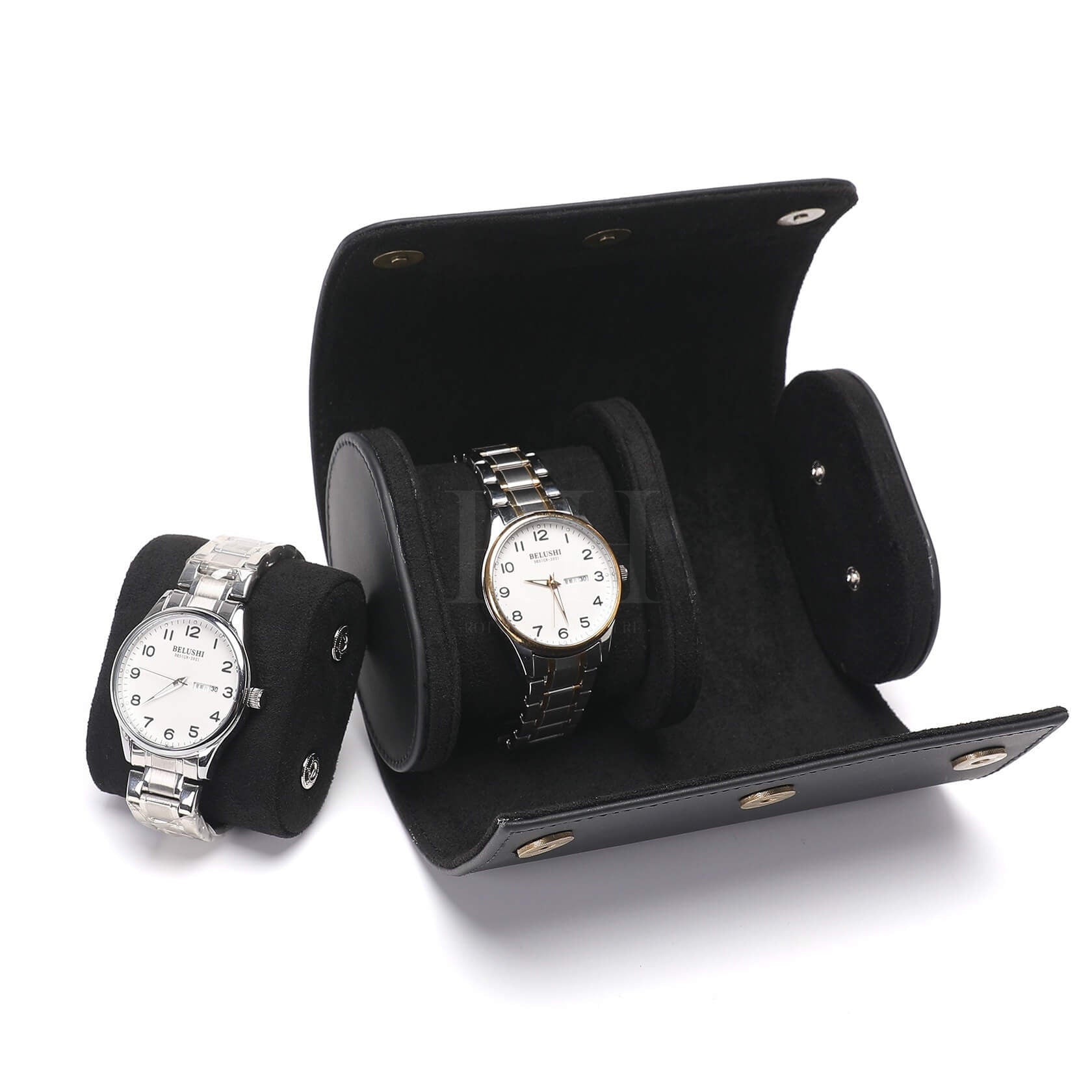 Atelier Duo – écrin Personnalisable pour 2 Montres - Rotation Horlogère