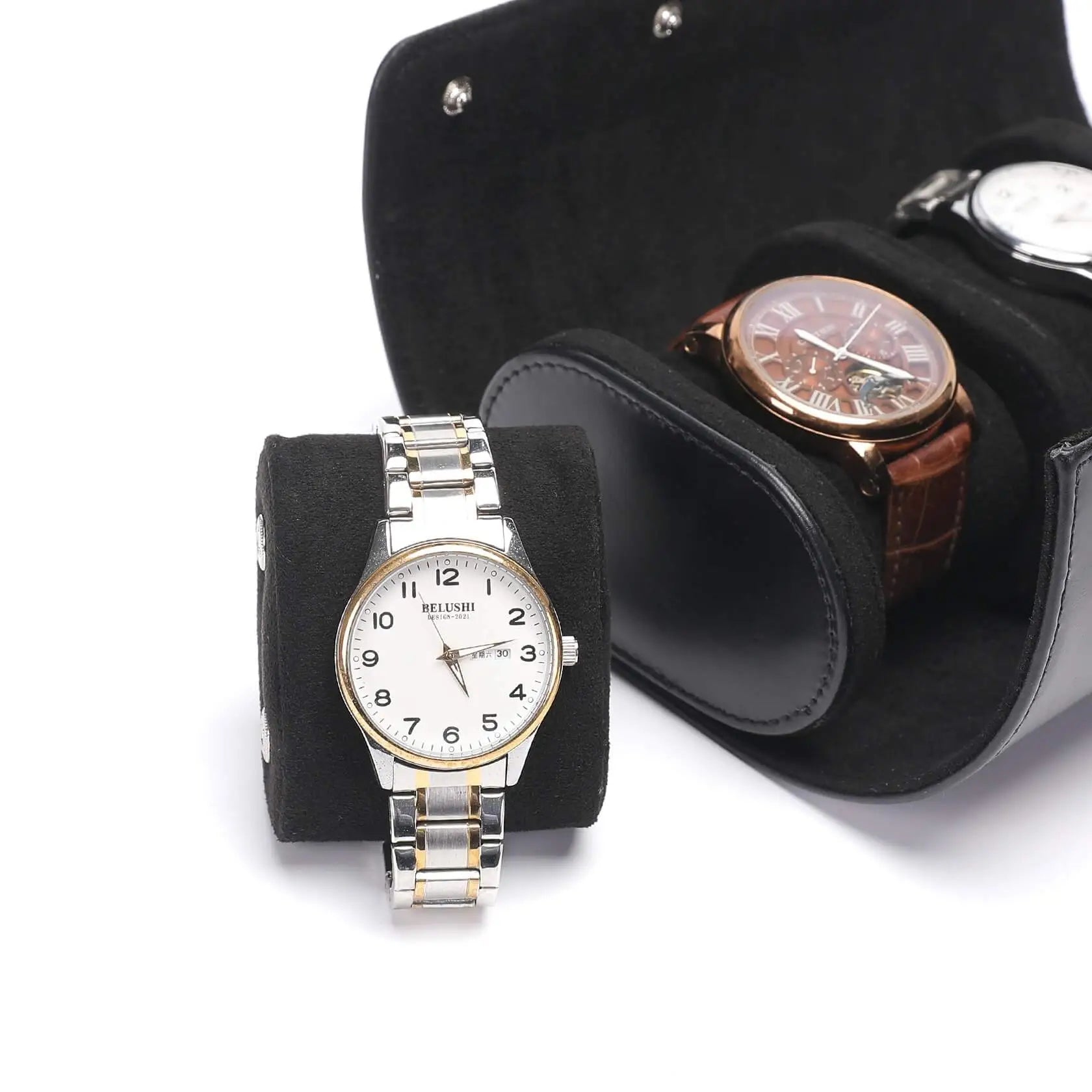 Atelier Duo – écrin Personnalisable pour 2 Montres - Rotation Horlogère