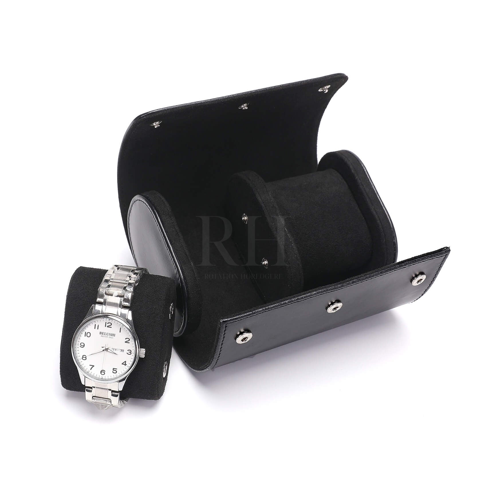Atelier Duo – écrin Personnalisable pour 2 Montres - Rotation Horlogère