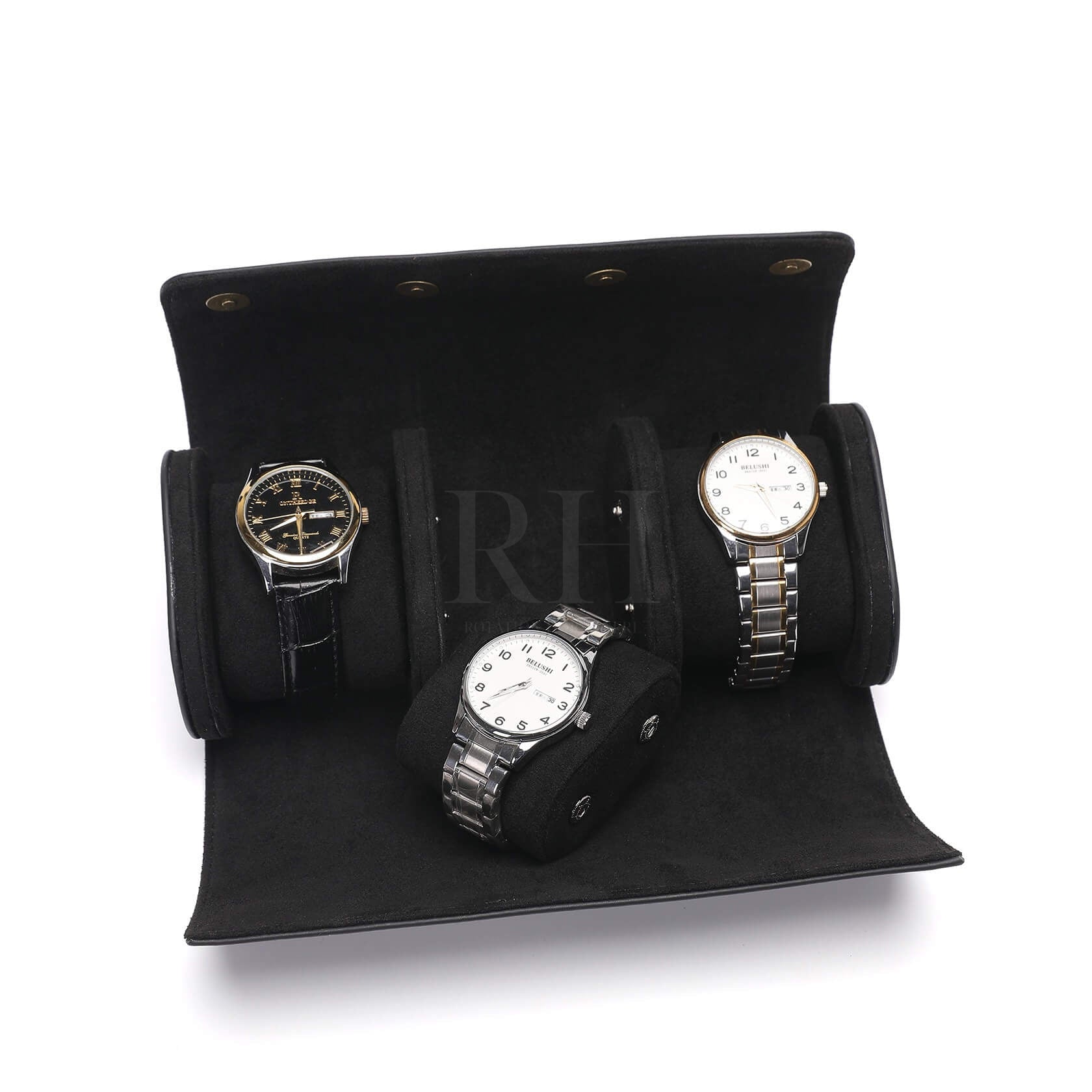 Atelier Trio – écrin Personnalisable pour 3 Montres - Rotation Horlogère