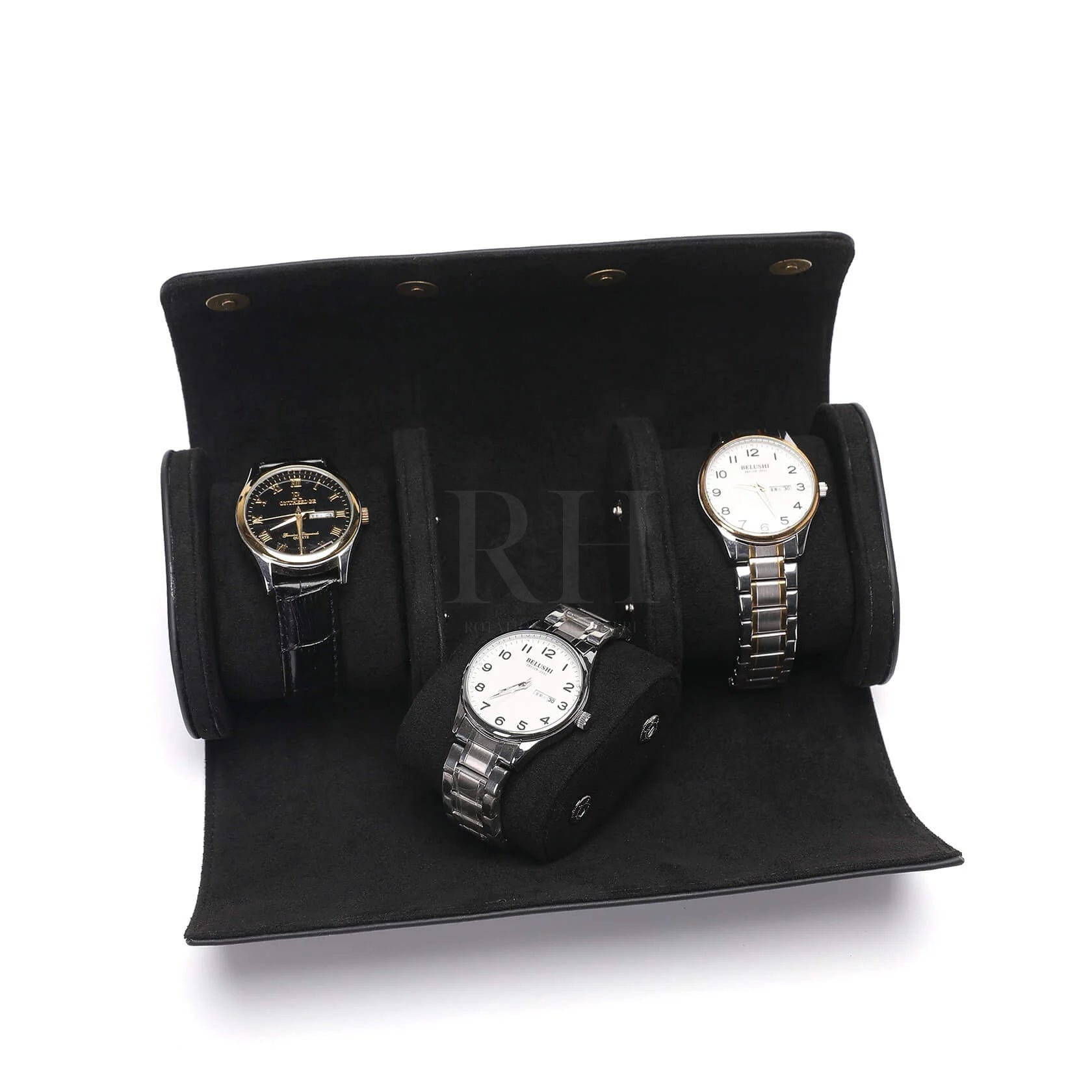 Atelier Trio – écrin Personnalisable pour 3 Montres - Rotation Horlogère