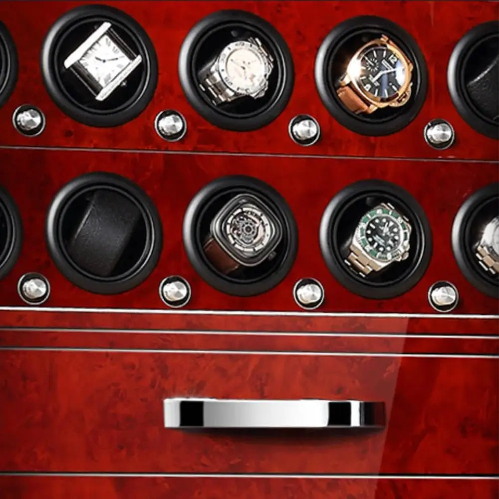 Bellagio™ – Coffre-fort avec Remontoirs pour 12 Montres - Enigwatch®