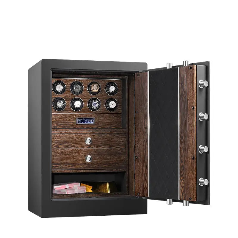 Bellagio™ – Coffre-fort avec Remontoirs pour 8 Montres - Noyer | Rotation Horlogère