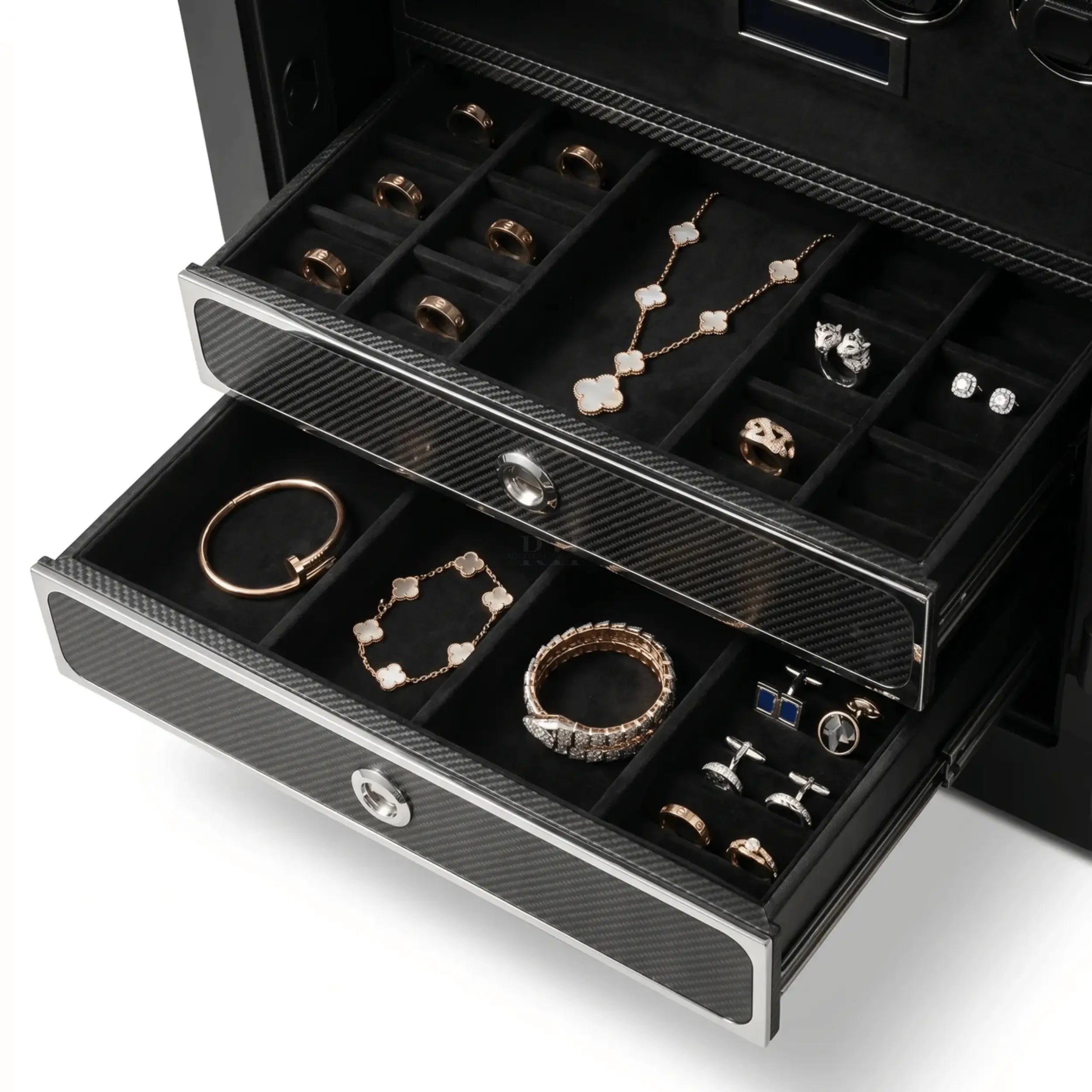 Bellagio™ – Coffre-fort avec Remontoirs pour 8 Montres - Rotation Horlogère