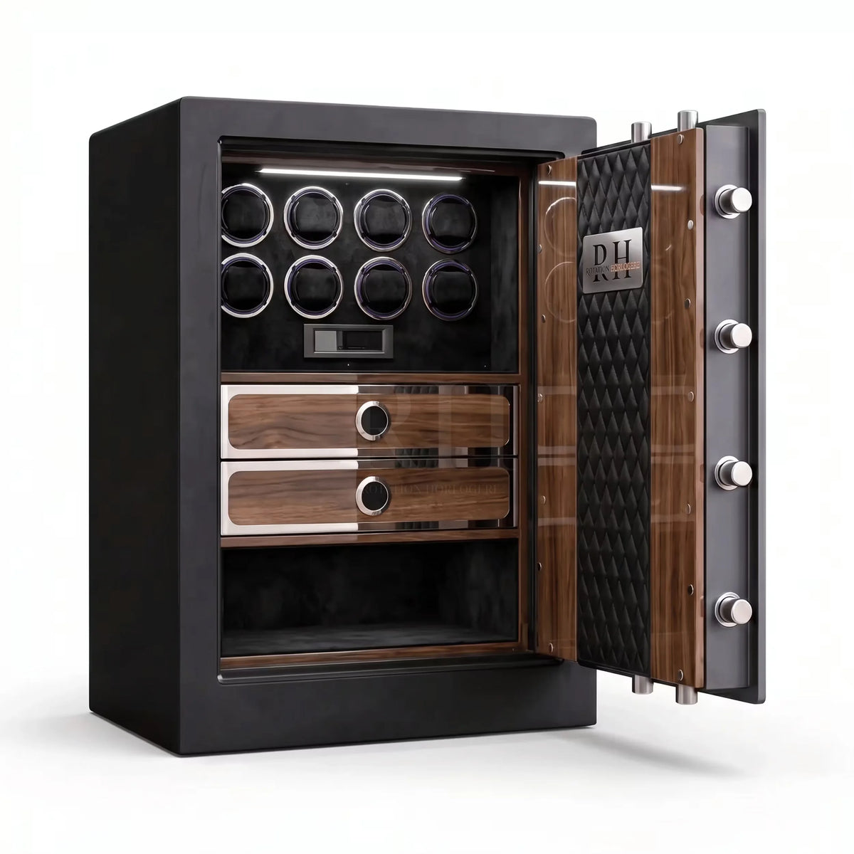 Bellagio™ – Coffre-fort avec Remontoirs pour 8 Montres - Rotation Horlogère