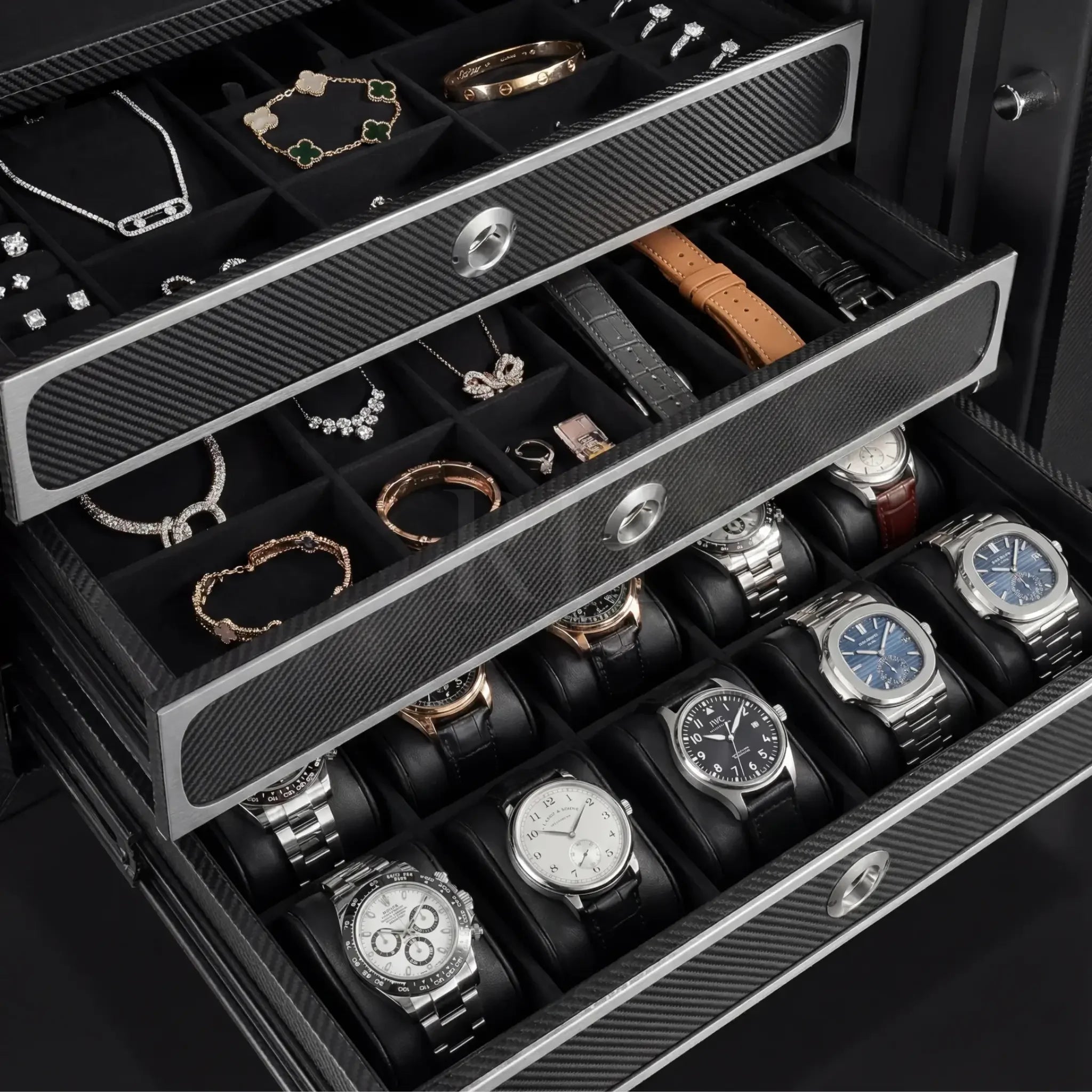 Bellagio Max™ – Coffre-fort avec Remontoirs pour 20 Montres - Rotation Horlogère