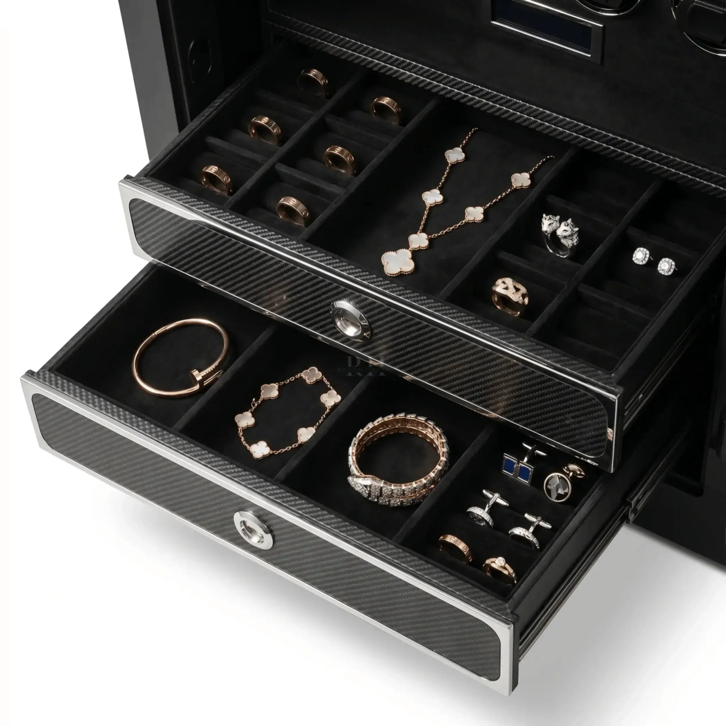 Bellagio™ – Coffre-fort avec Remontoirs pour 8 Montres - Rotation Horlogère