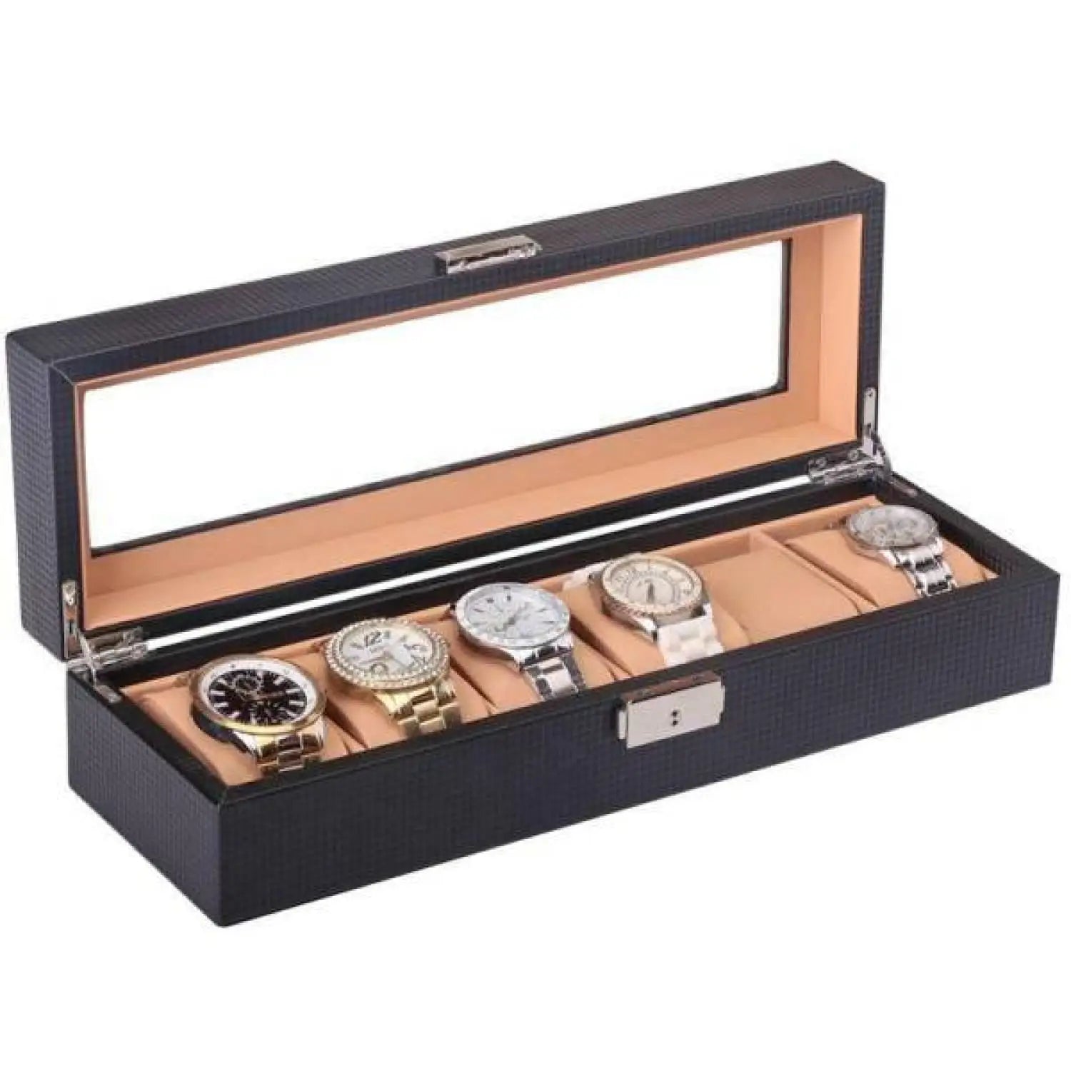 Boîte de Rangement pour Montres Homme Noir - Shadowvault - 6 - Emplacements | Rotation Horlogère