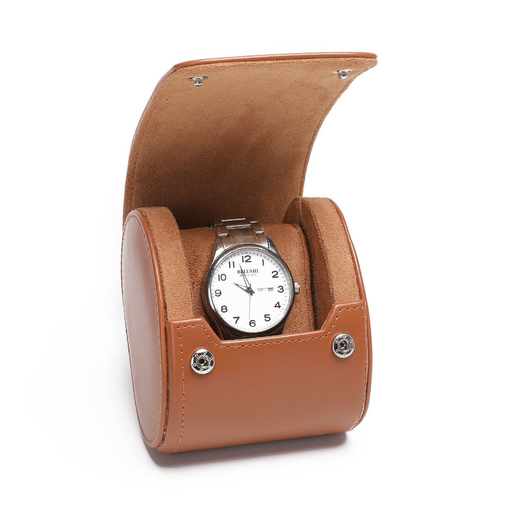 Capri Solo – écrin Personnalisable pour 1 Montre - Marron Cognac | Rotation Horlogère