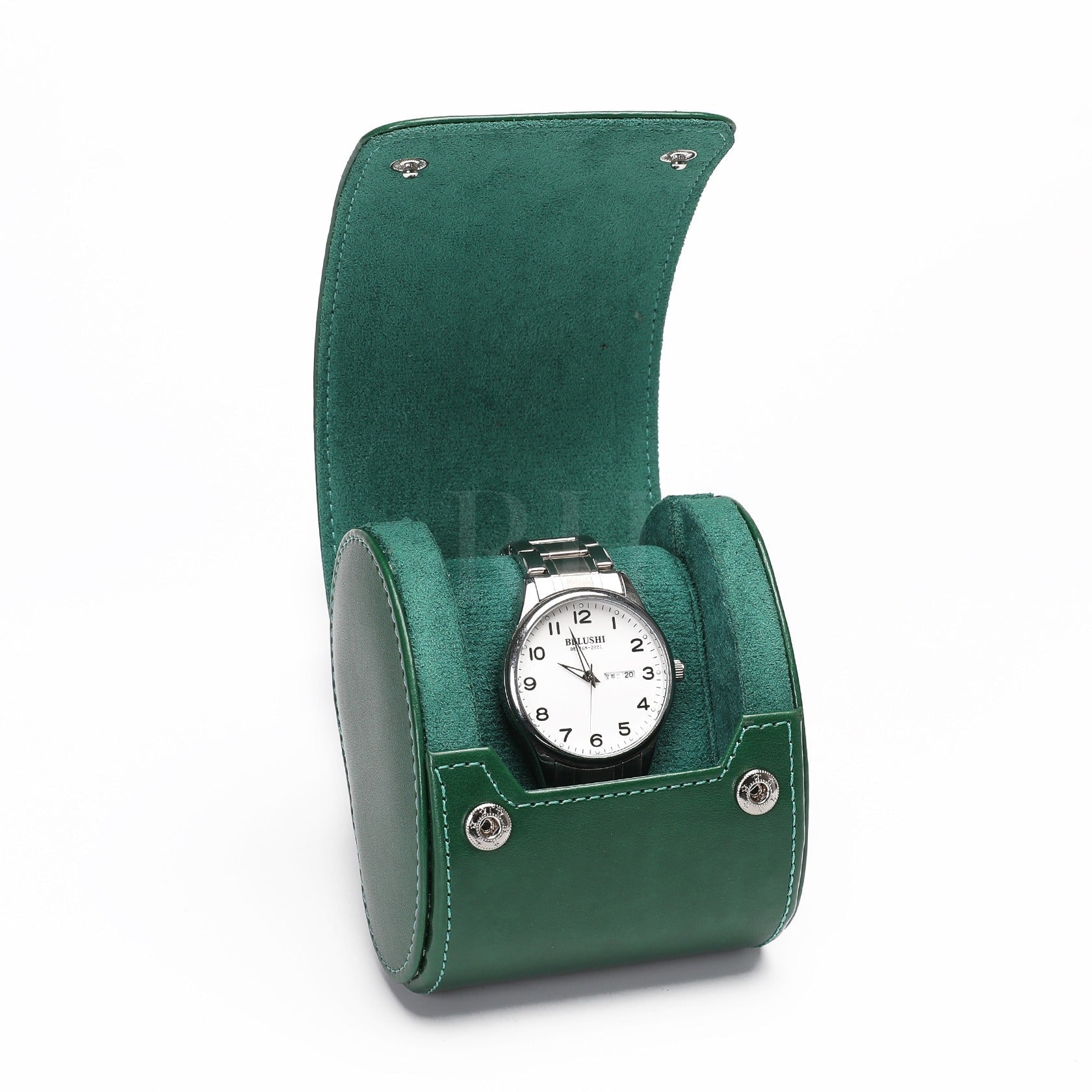 Capri Solo – écrin Personnalisable pour 1 Montre - Vert émeraude | Rotation Horlogère