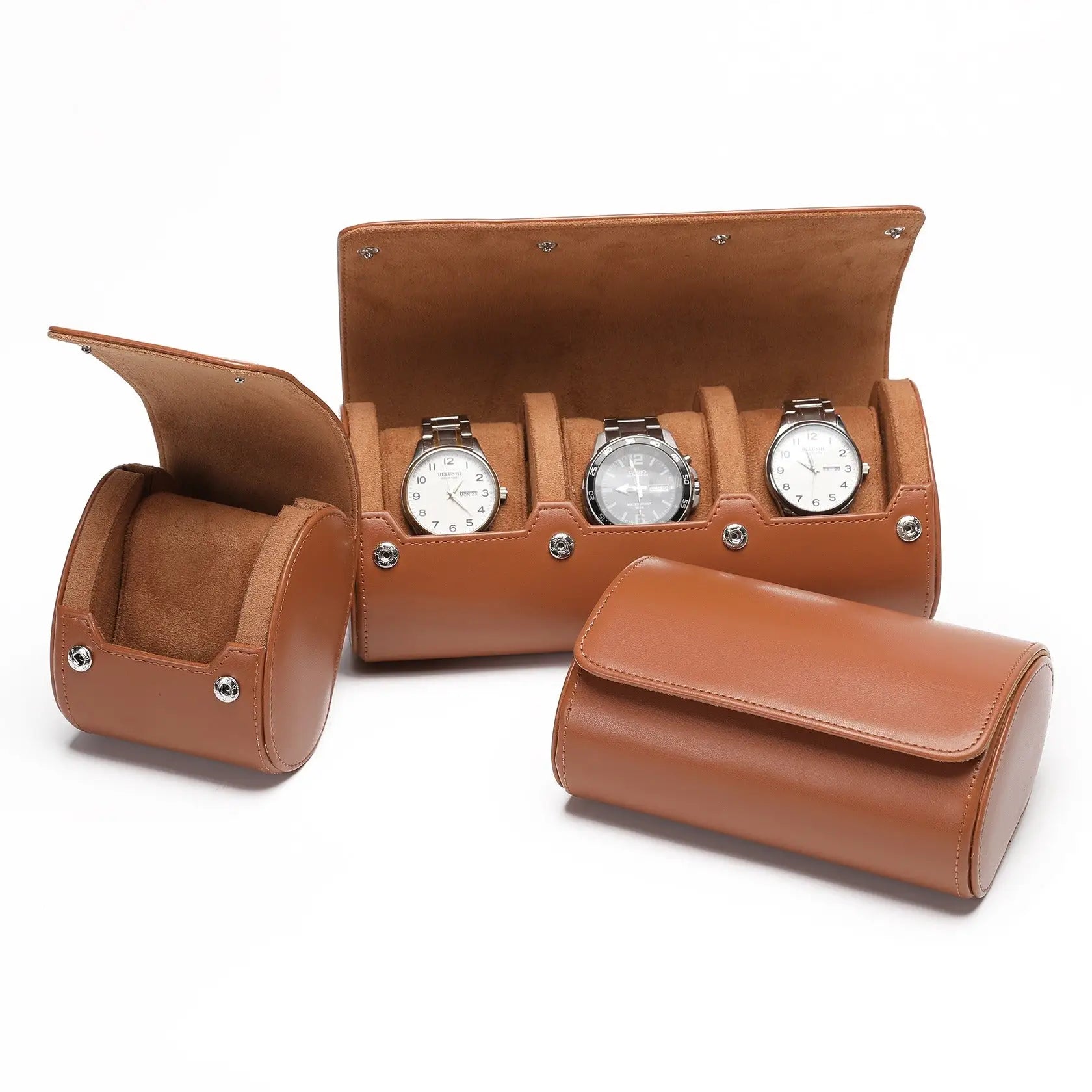 Capri Trio – écrin Personnalisable pour 3 Montres - Rotation Horlogère