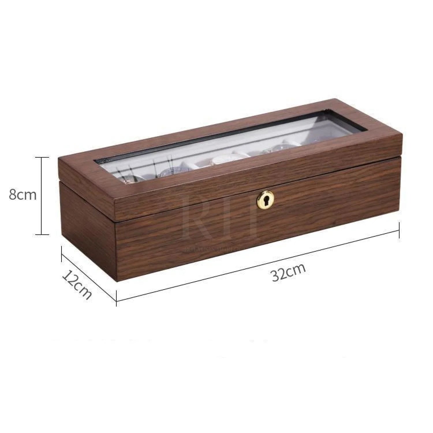 Coffret Montre Bois - Woodtime 5 Emplacements - Rotation Horlogère