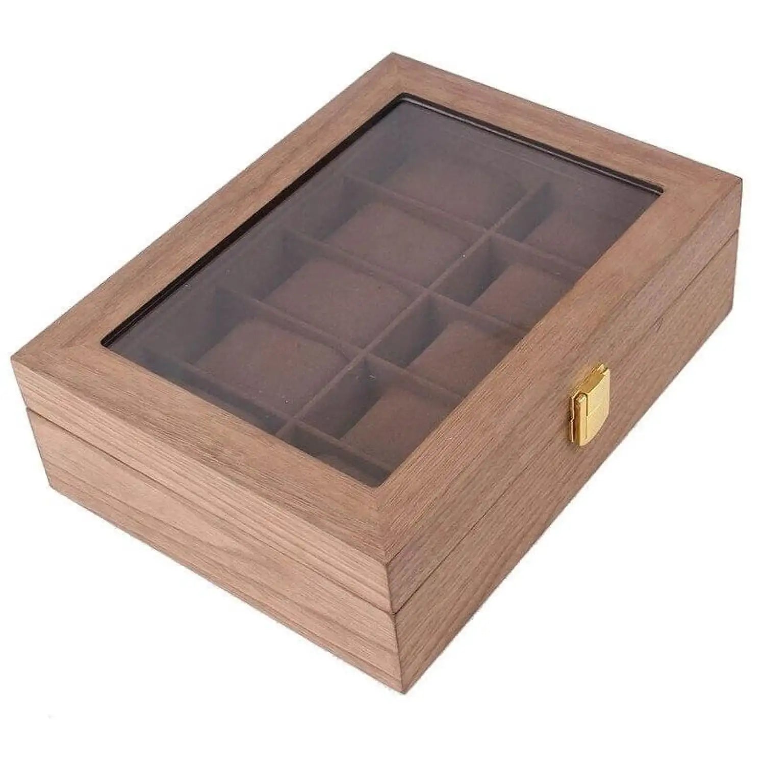 Coffret pour Montre en Bois - 10 Emplacements - Marron | Rotation Horlogère