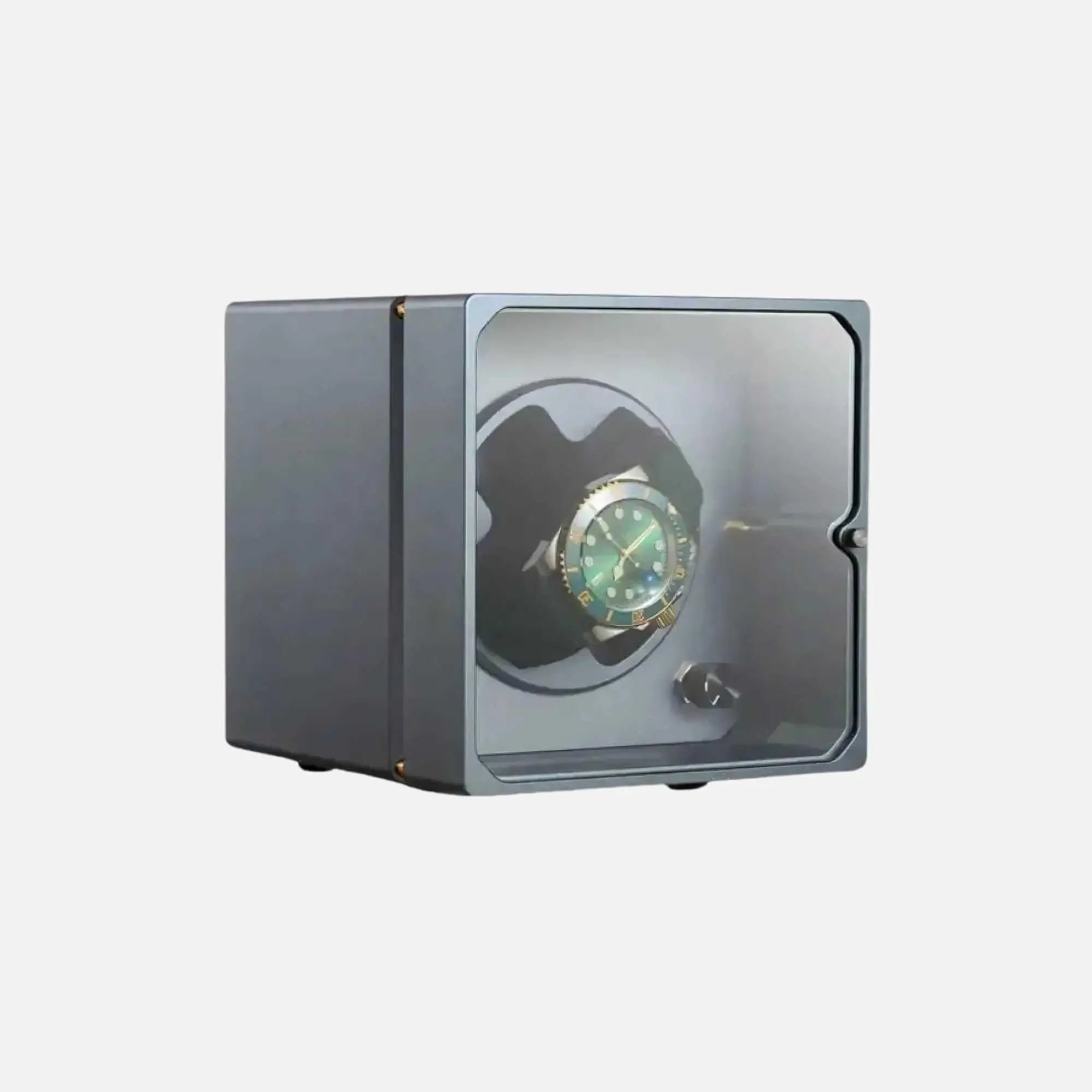 Nexus Solo – Remontoir Cube - Aluminium Noir | Rotation Horlogère