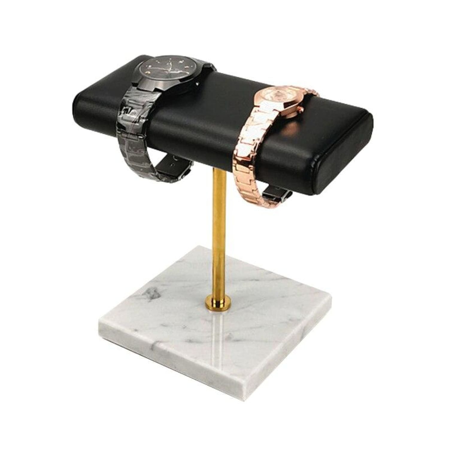 Présentoir Montres en Marbre - élégance Marbrée - Rotation Horlogère