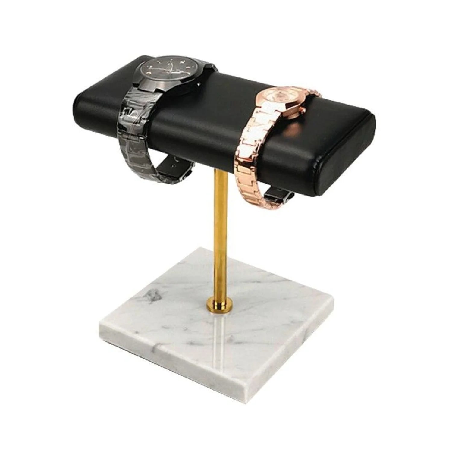 Présentoir Montres en Marbre - élégance Marbrée - Rotation Horlogère