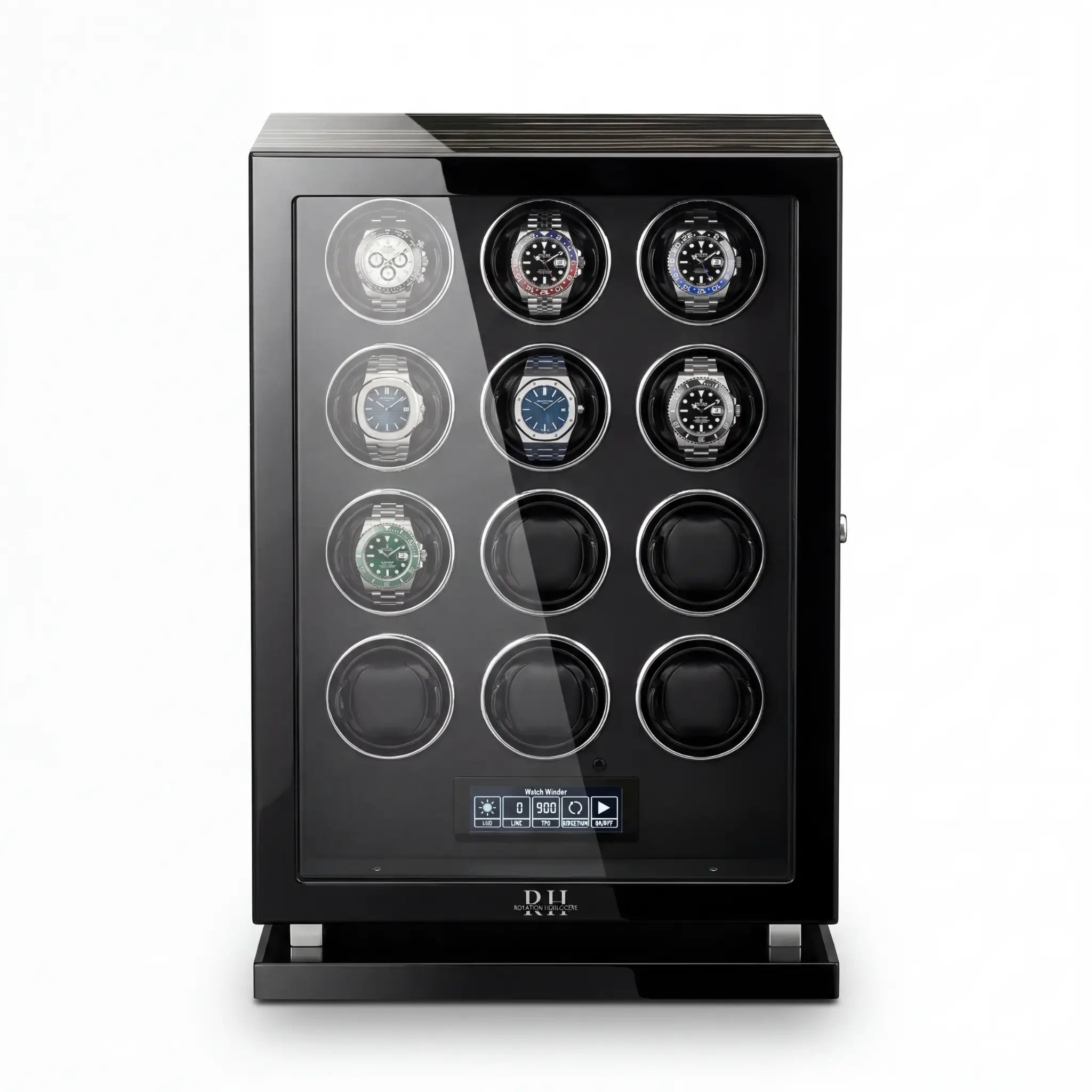 Président – Remontoir Intelligent à Serrure Biométrique - 12 Emplacements | Rotation Horlogère