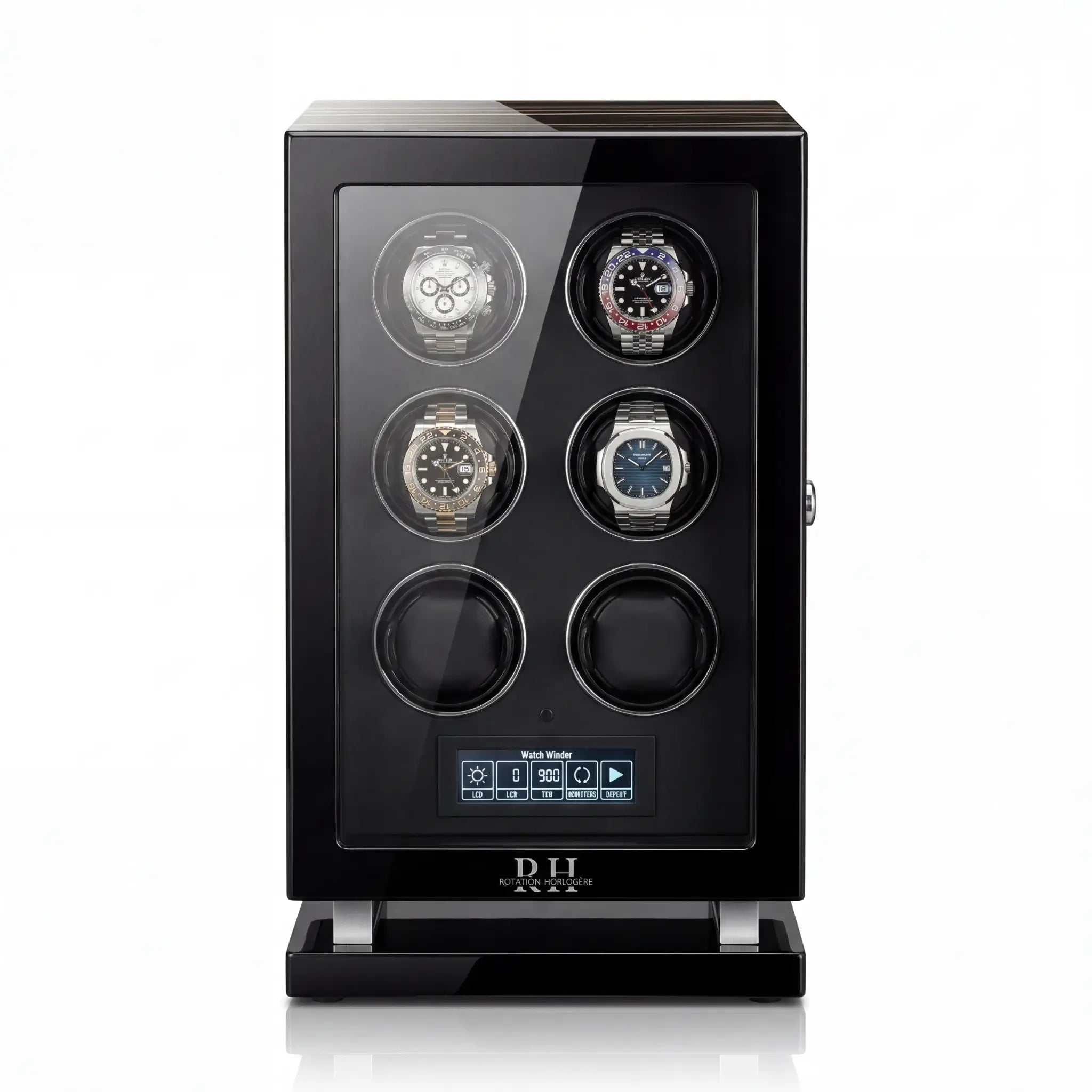 Président – Remontoir Intelligent à Serrure Biométrique - 6 Emplacements | Rotation Horlogère