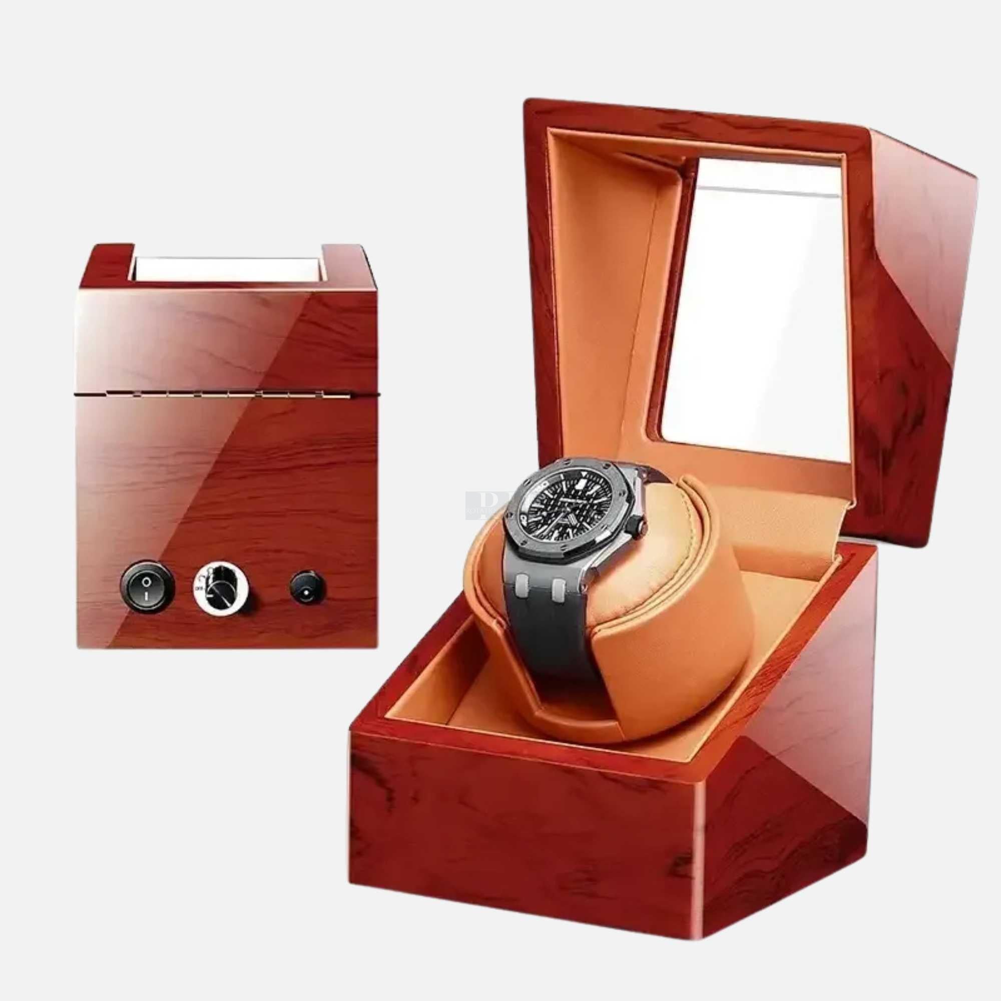 Remonte Montre Automatique - élégance - Bois de Poirier | Rotation Horlogère
