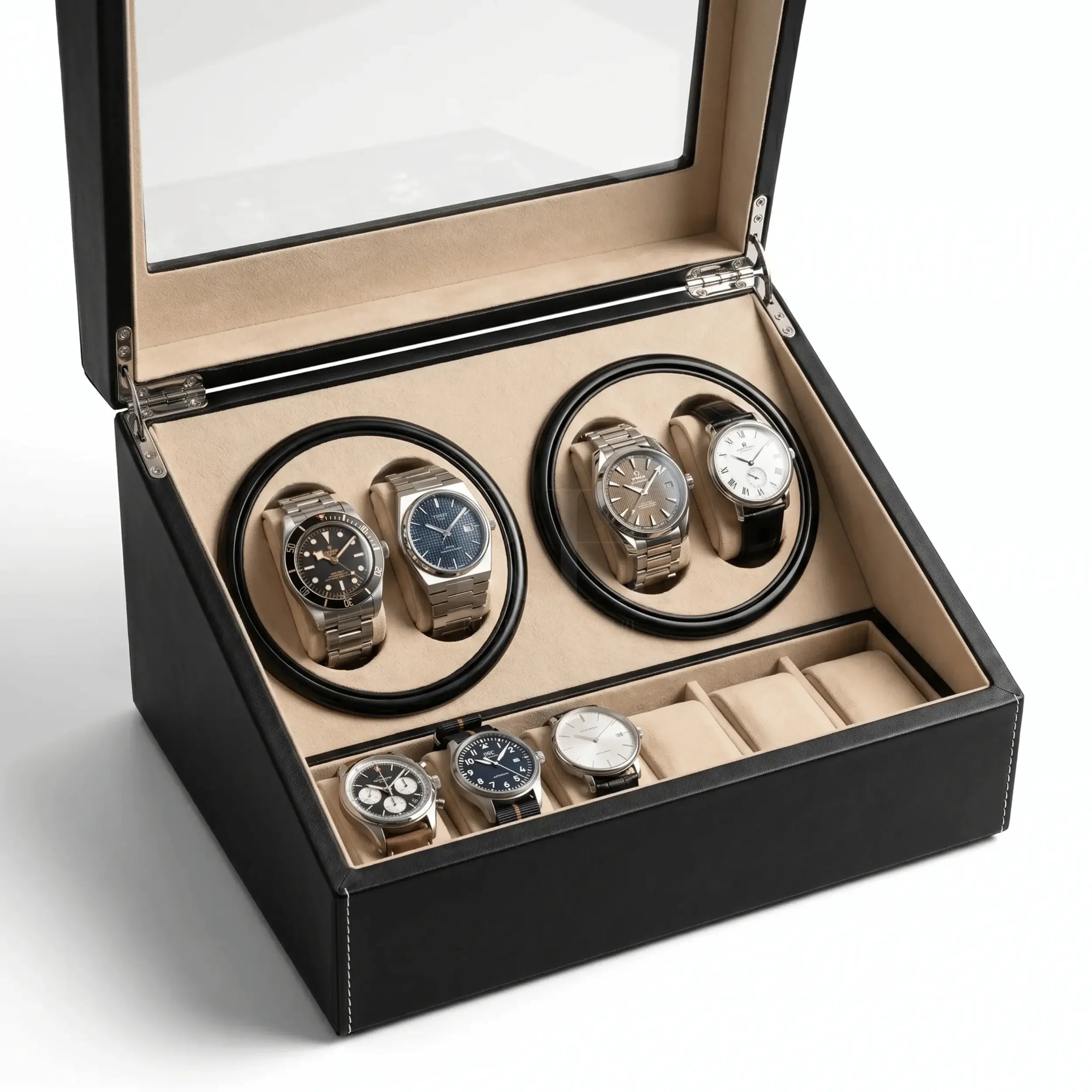 remontoir portofino pour 4 montres et 6 rangements rotation horlogere