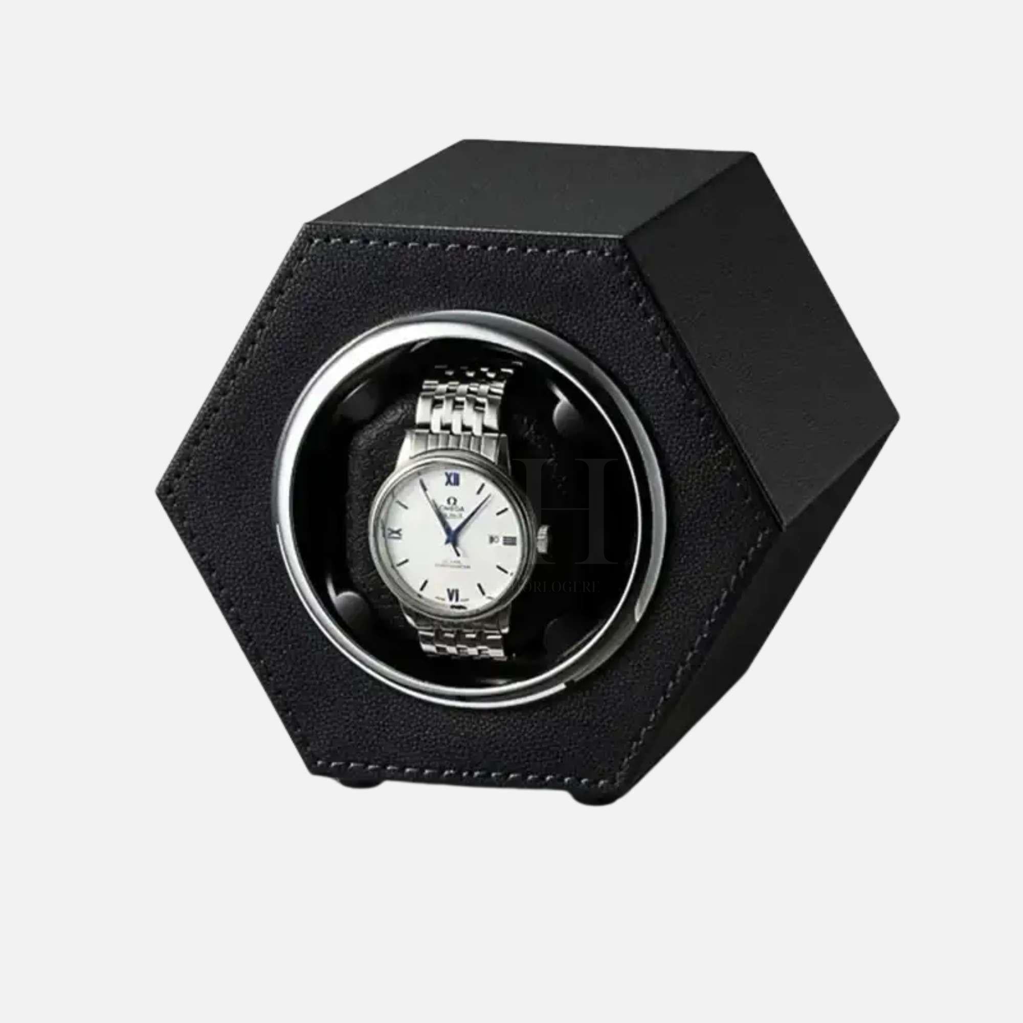 Remontoir à Montre Automatique - Hexa - Noir | Rotation Horlogère