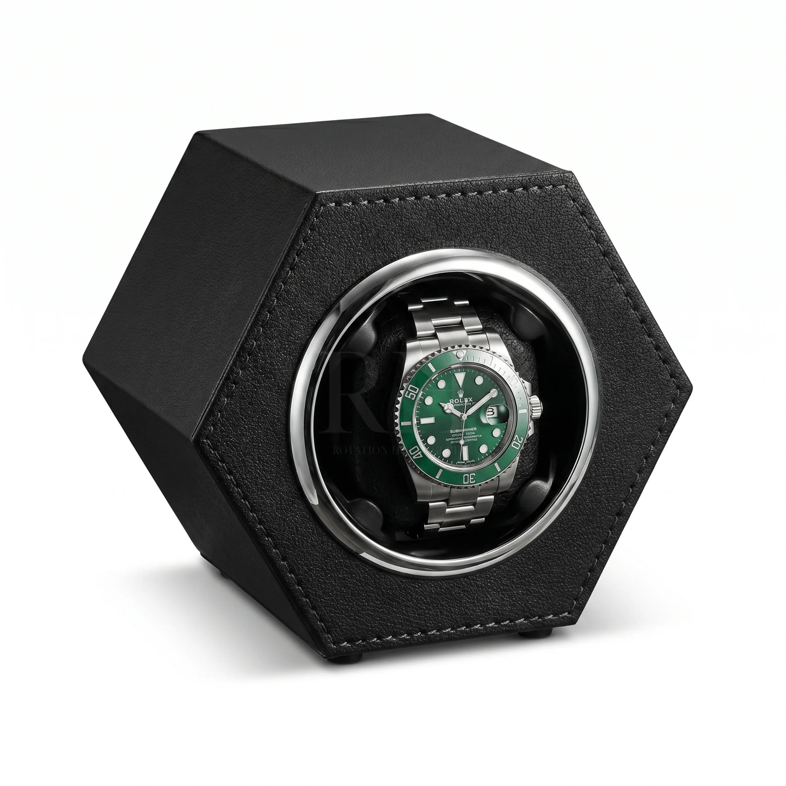Remontoir à Montre Automatique - Hexa - Noir | Rotation Horlogère
