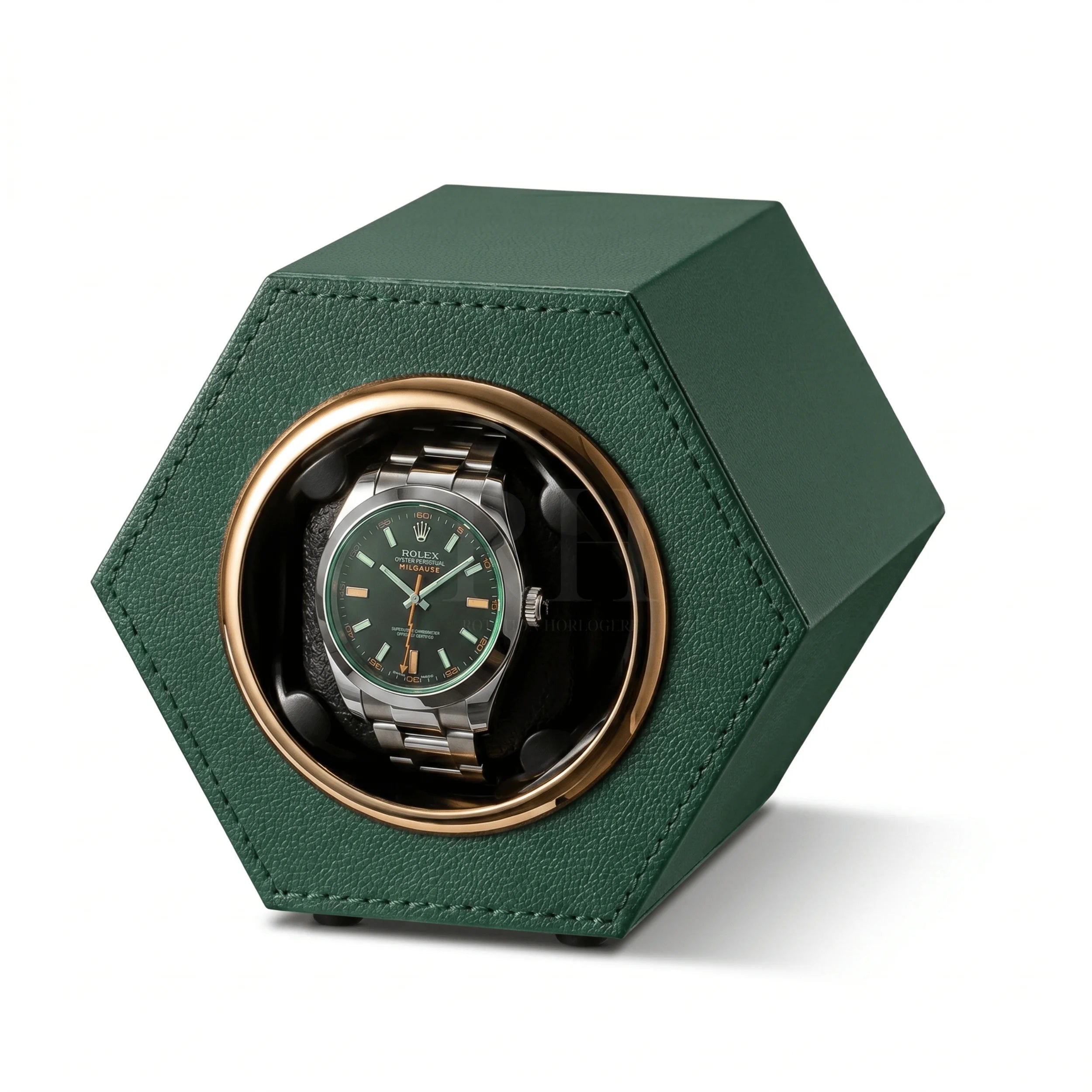 Remontoir à Montre Automatique - Hexa - Vert Anglais | Rotation Horlogère
