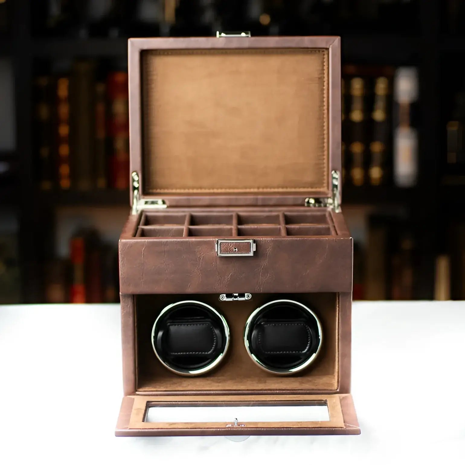 Remontoir Automatique - Orion Duo Cognac - Rotation Horlogère