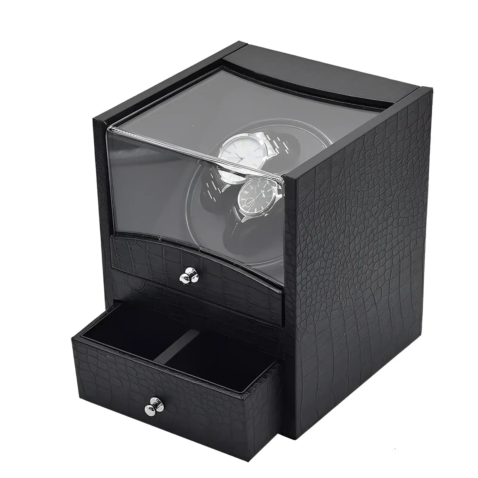 Remontoir Montre - Coffret Gentleman - Crocodile | Rotation Horlogère