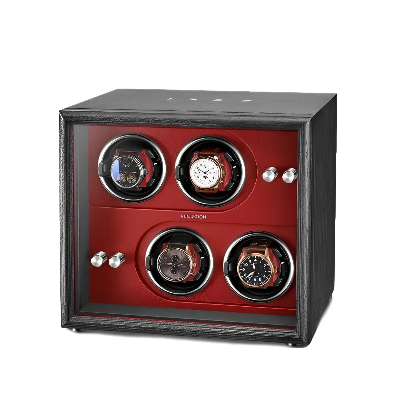 Remontoir Montre - le Carré élégance Rouge - Rotation Horlogère