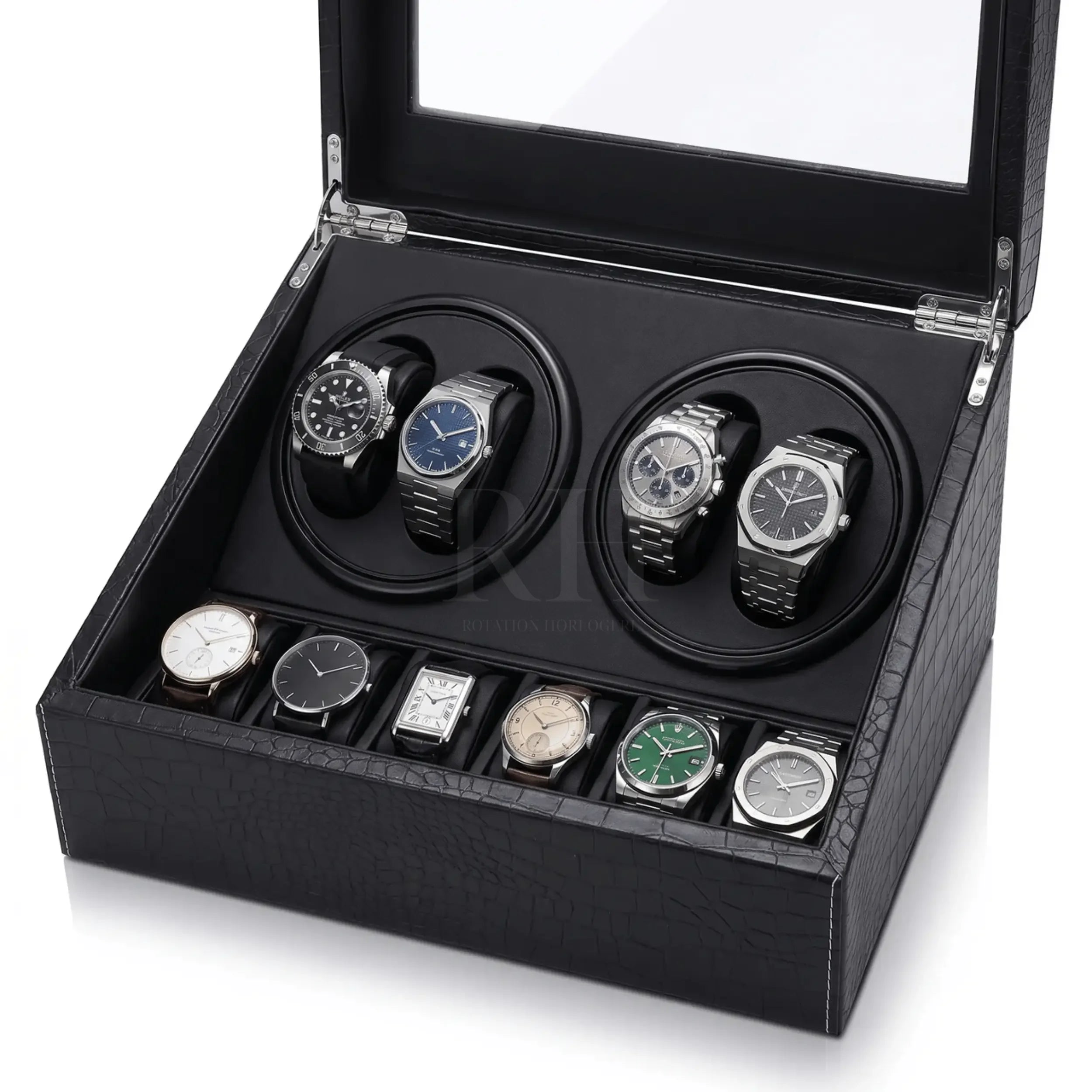 Remontoir Montre - le Coffret Noir - Rotation Horlogère