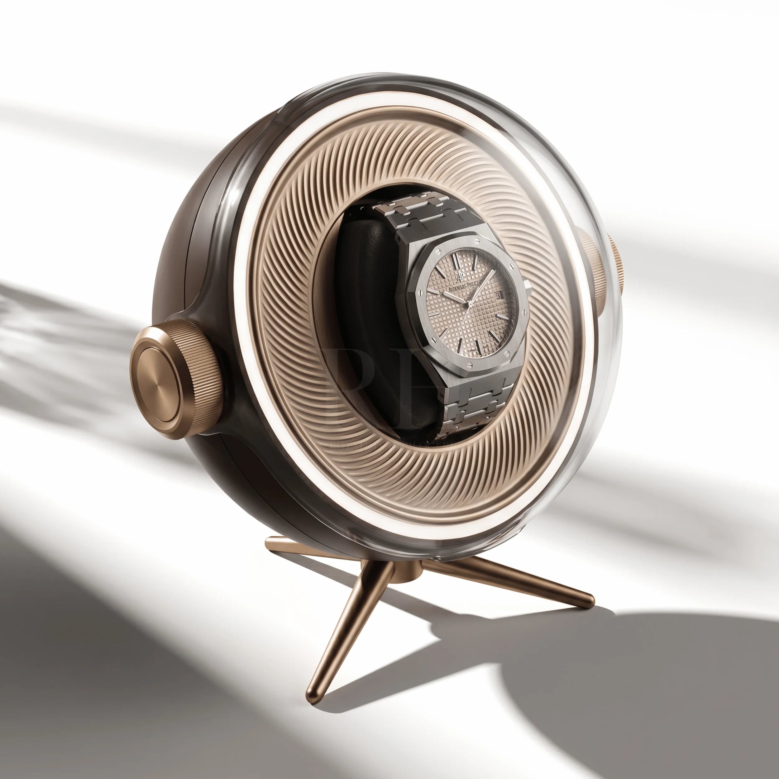 Remontoir Sphère Cosmos Solo - écrin Rotatif Design - Rotation Horlogère