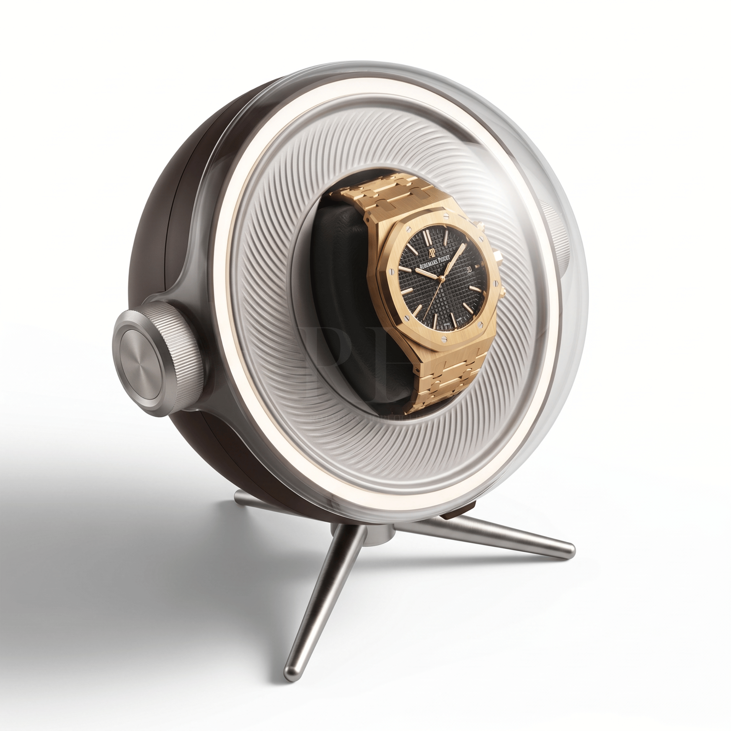 Remontoir Sphère Cosmos Solo - écrin Rotatif Design - Rotation Horlogère