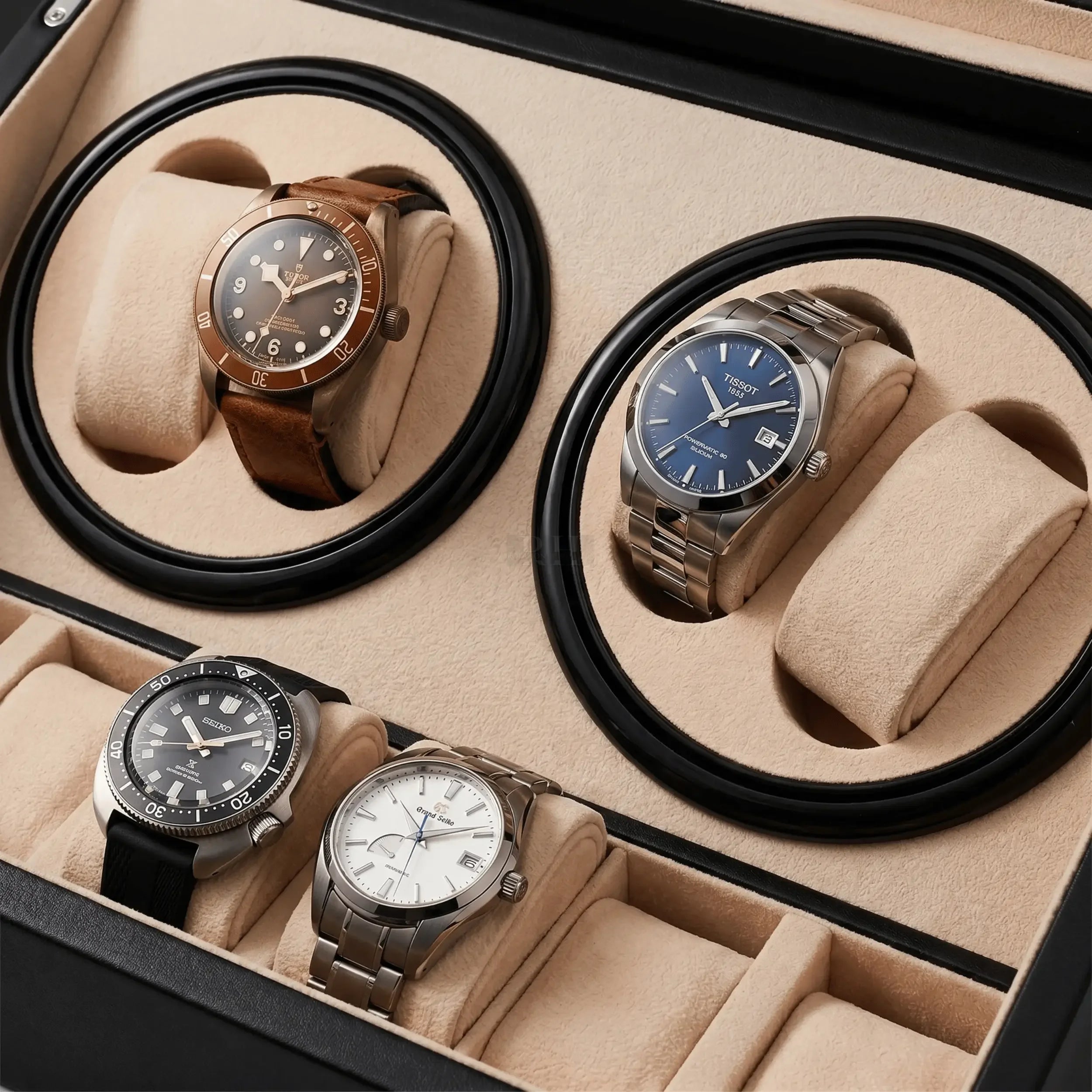 remontoir pour 4 montres et 6 rangements Portofino | 5 rotation horlogere