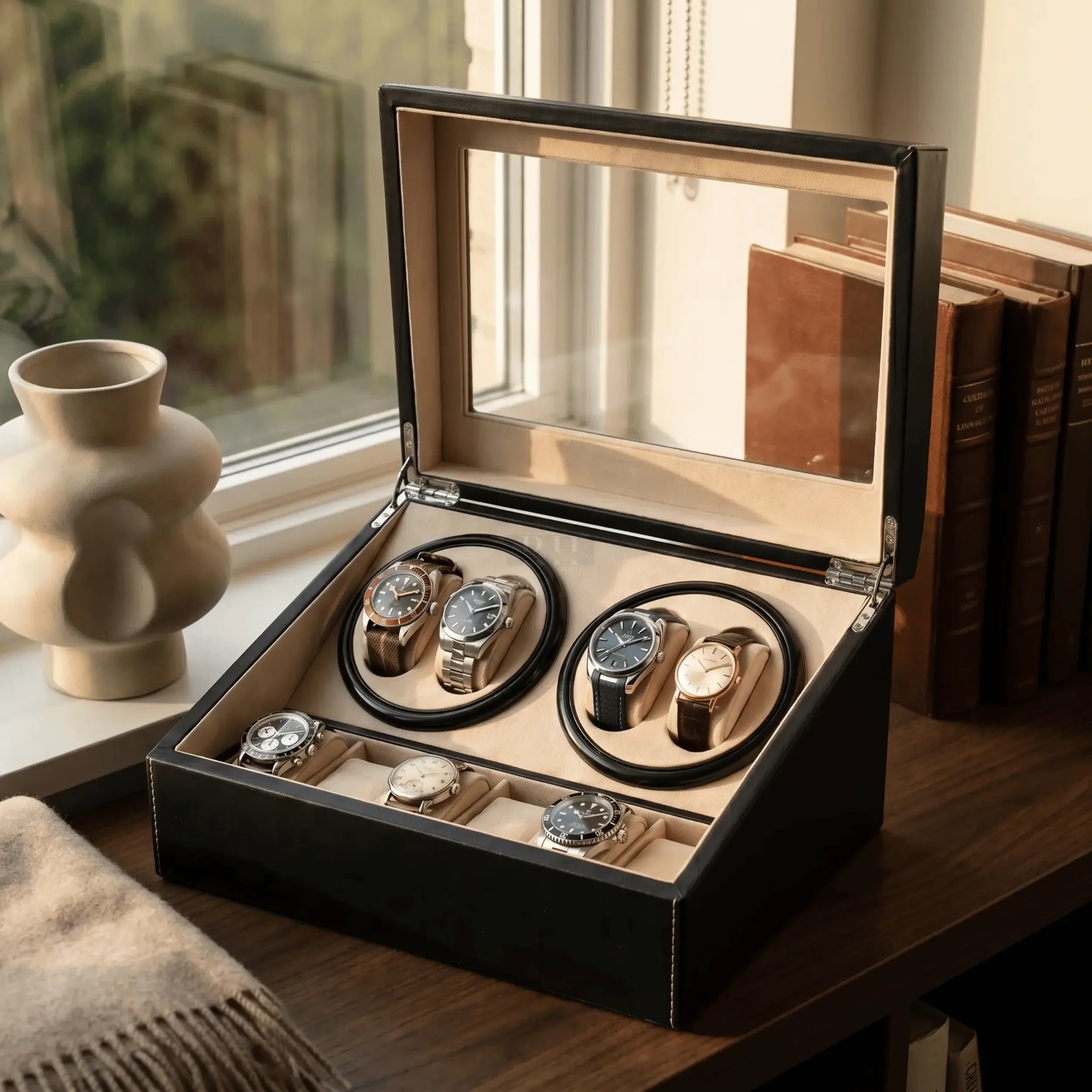 remontoir pour 4 montres et 6 rangements - Portofino | 9 rotation horlogere