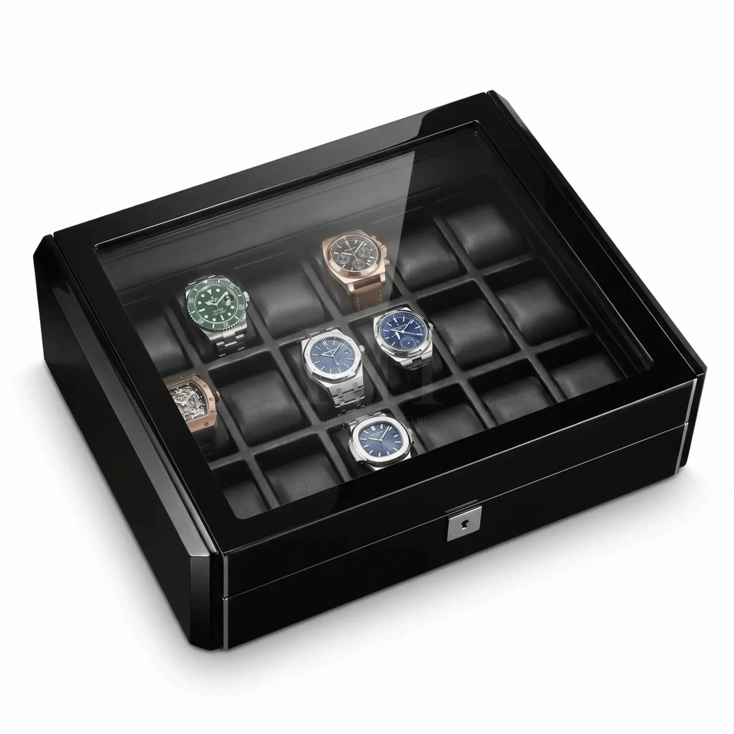 Scuderia™ - Boite à Montre Luxe pour 18 Montres - Rotation Horlogère