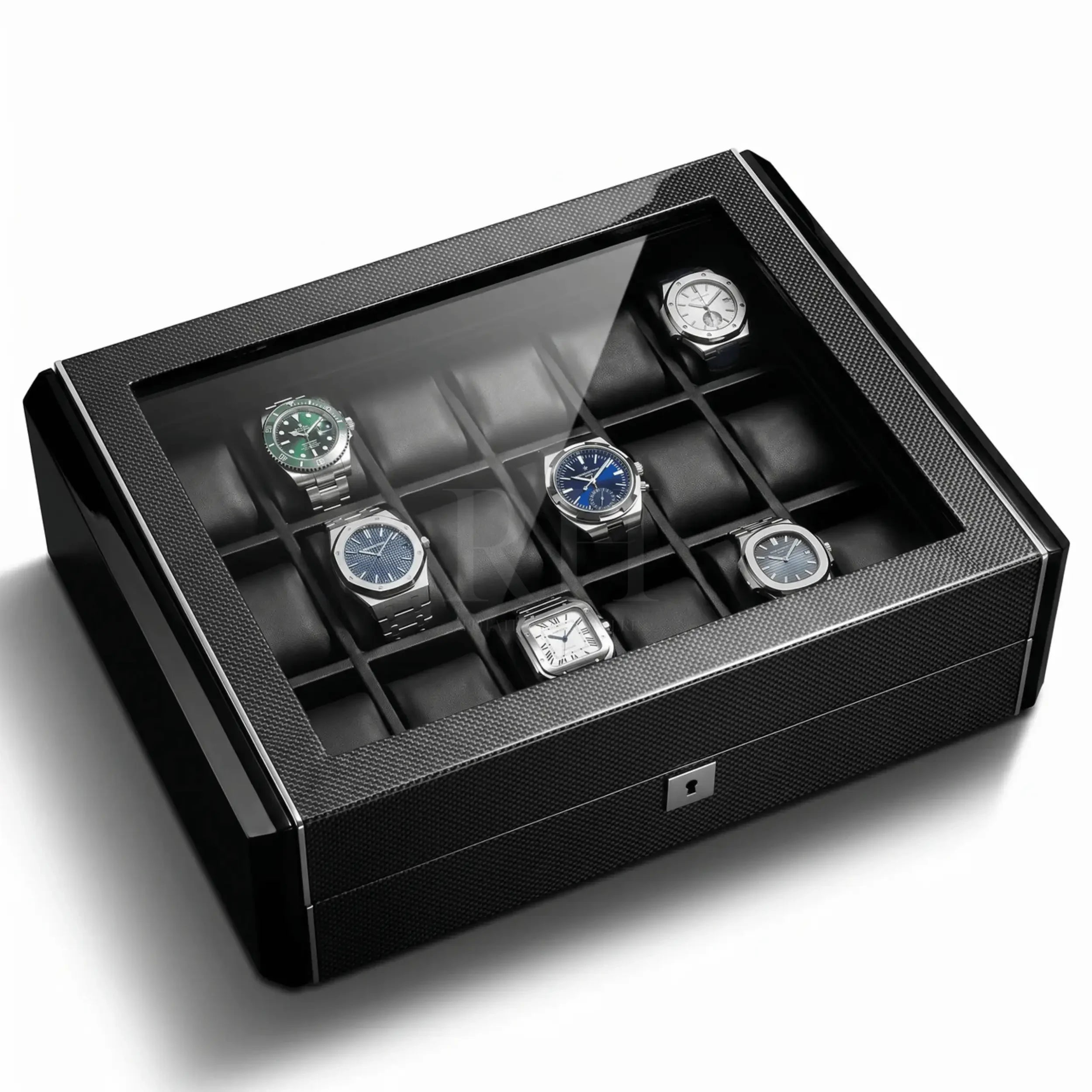 Scuderia™ - Boite à Montre Luxe pour 18 Montres - Rotation Horlogère