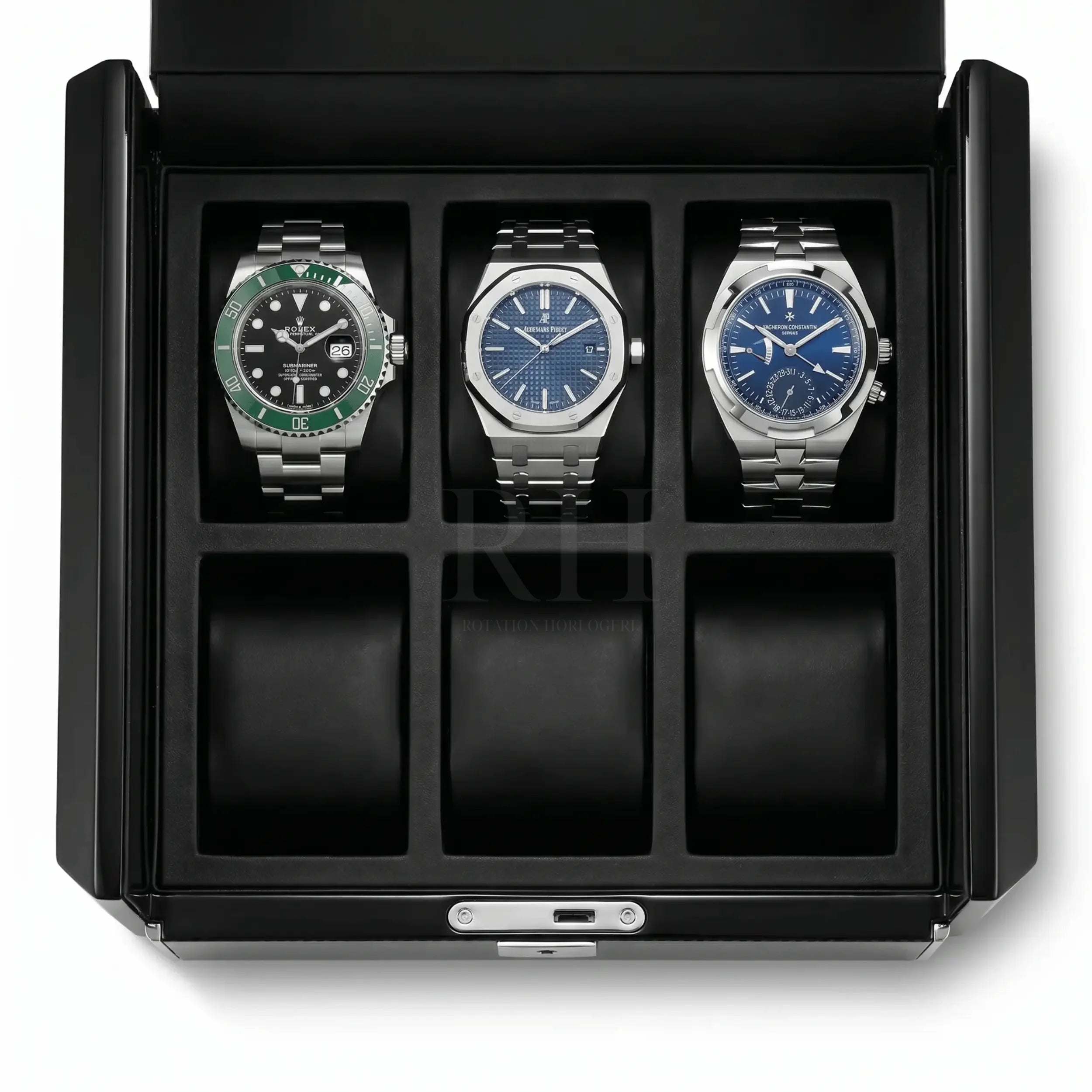 Scuderia™ - Boite à Montre Luxe pour 6 Montres - Rotation Horlogère