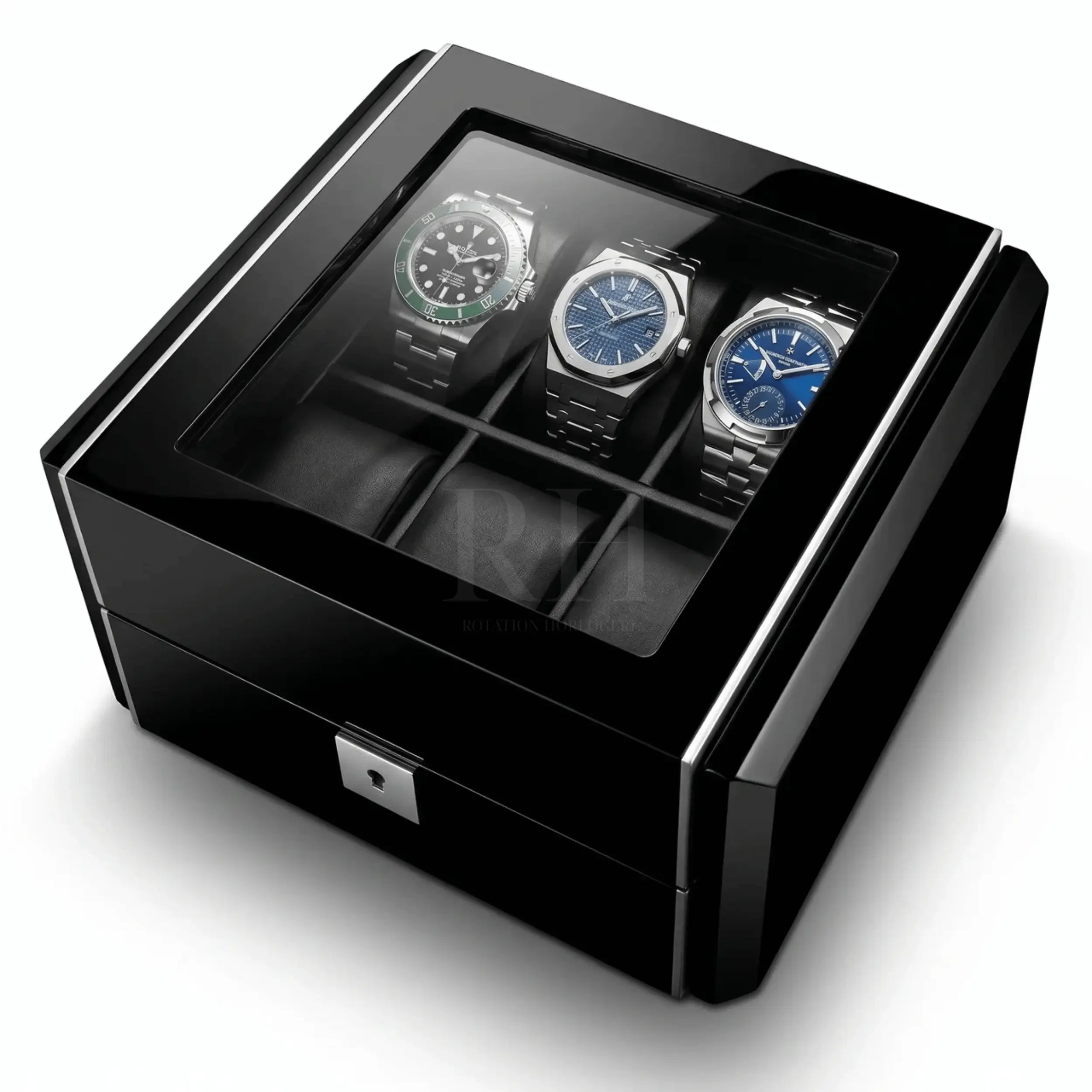 Scuderia™ - Boite à Montre Luxe pour 6 Montres - Rotation Horlogère