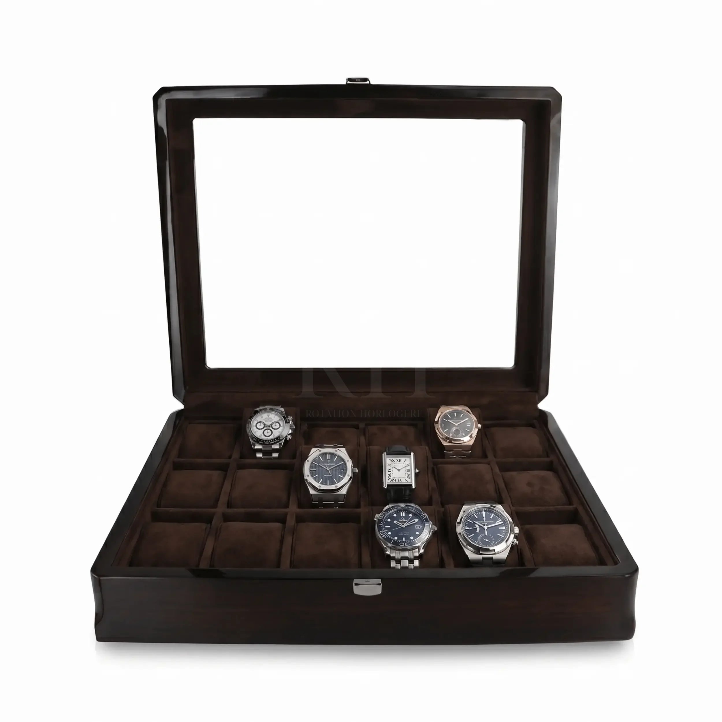 Velar 18 – Boite à montre de luxe pour 18 Montres | Rotation Horlogere